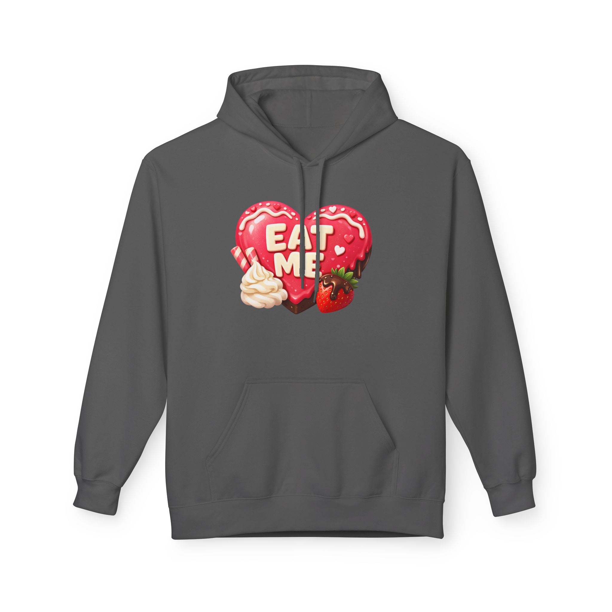 Valentine’s 'Eat Me' Strawberry Donut Hoodie — Cute Heart Pullover