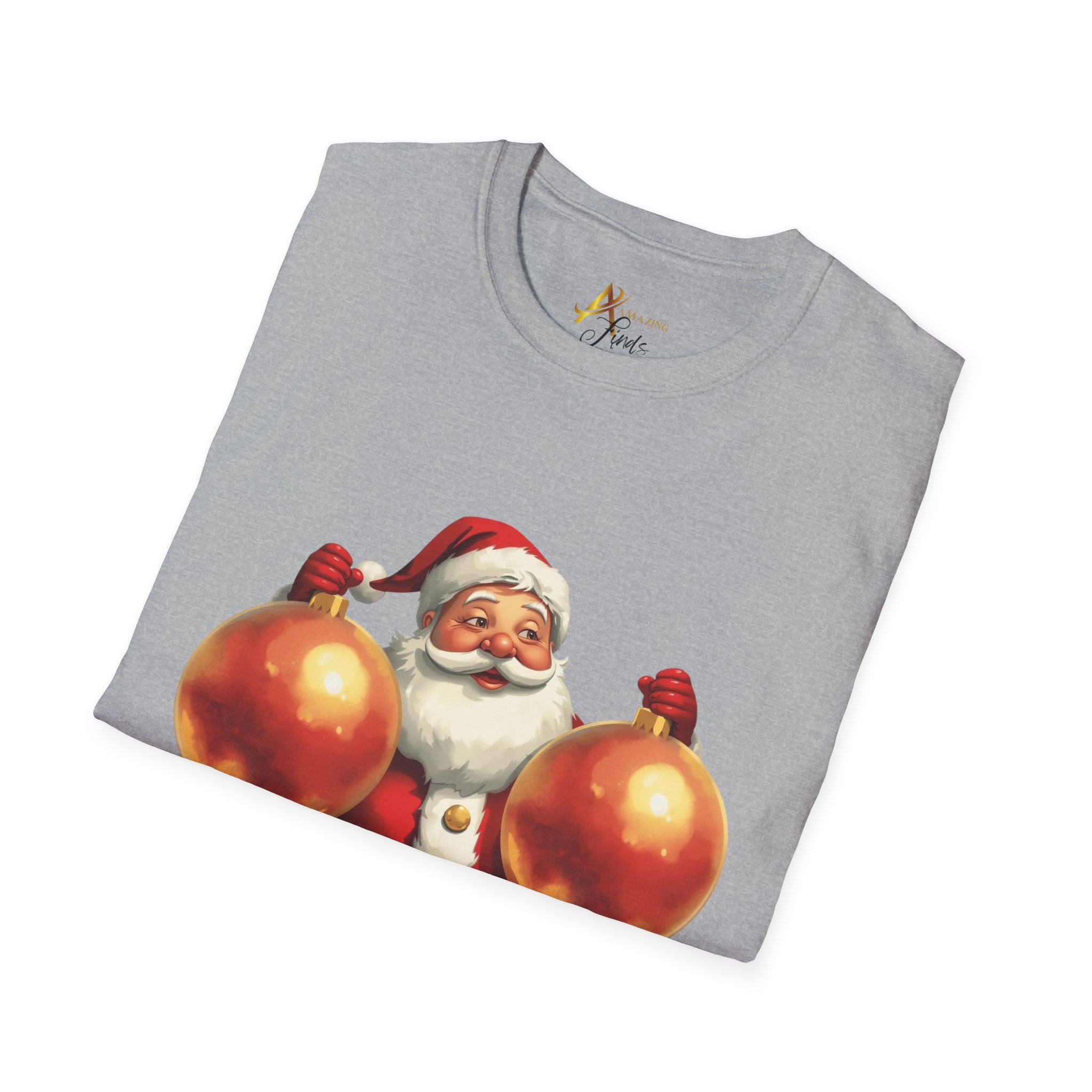 Adult Themed Ornaments Santa T-Shirt – ‘Balls Deep Into Christmas’ Christmas Attire