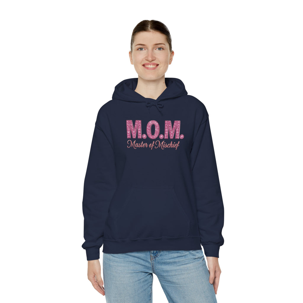 Mom Hoodie — "M.O.M. Master of Mischief" Graphic Mother's Day Pullover