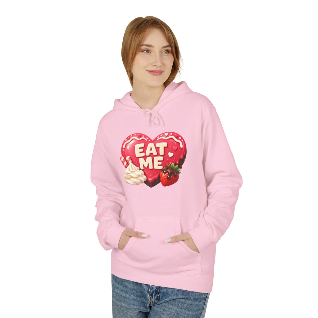 Valentine’s 'Eat Me' Strawberry Donut Hoodie — Cute Heart Pullover