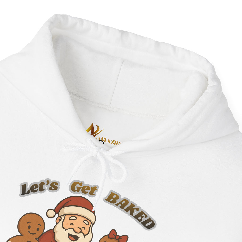 Adult Themed Santa Baking Hoodie — 'Let’s Get Baked' Christmas Attire