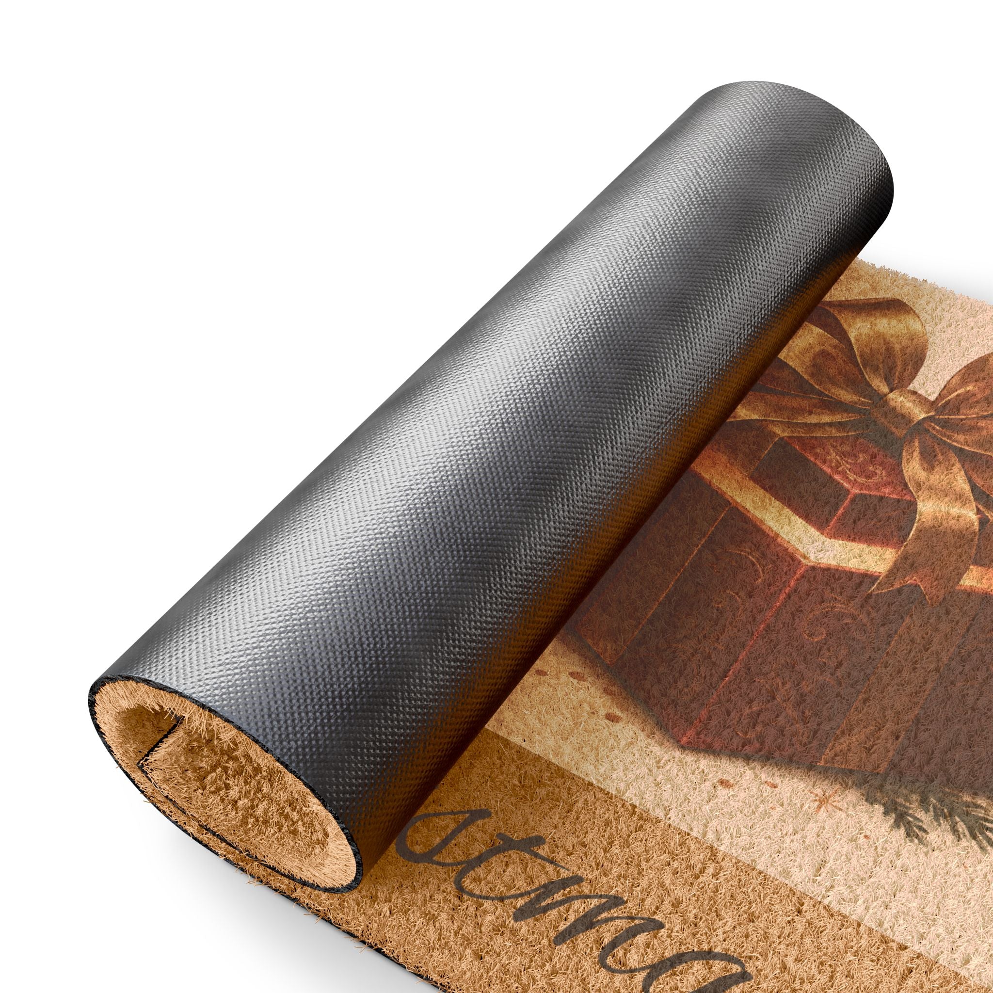 Doormat — Merry Christmas Gift Box Holiday Welcome Mat