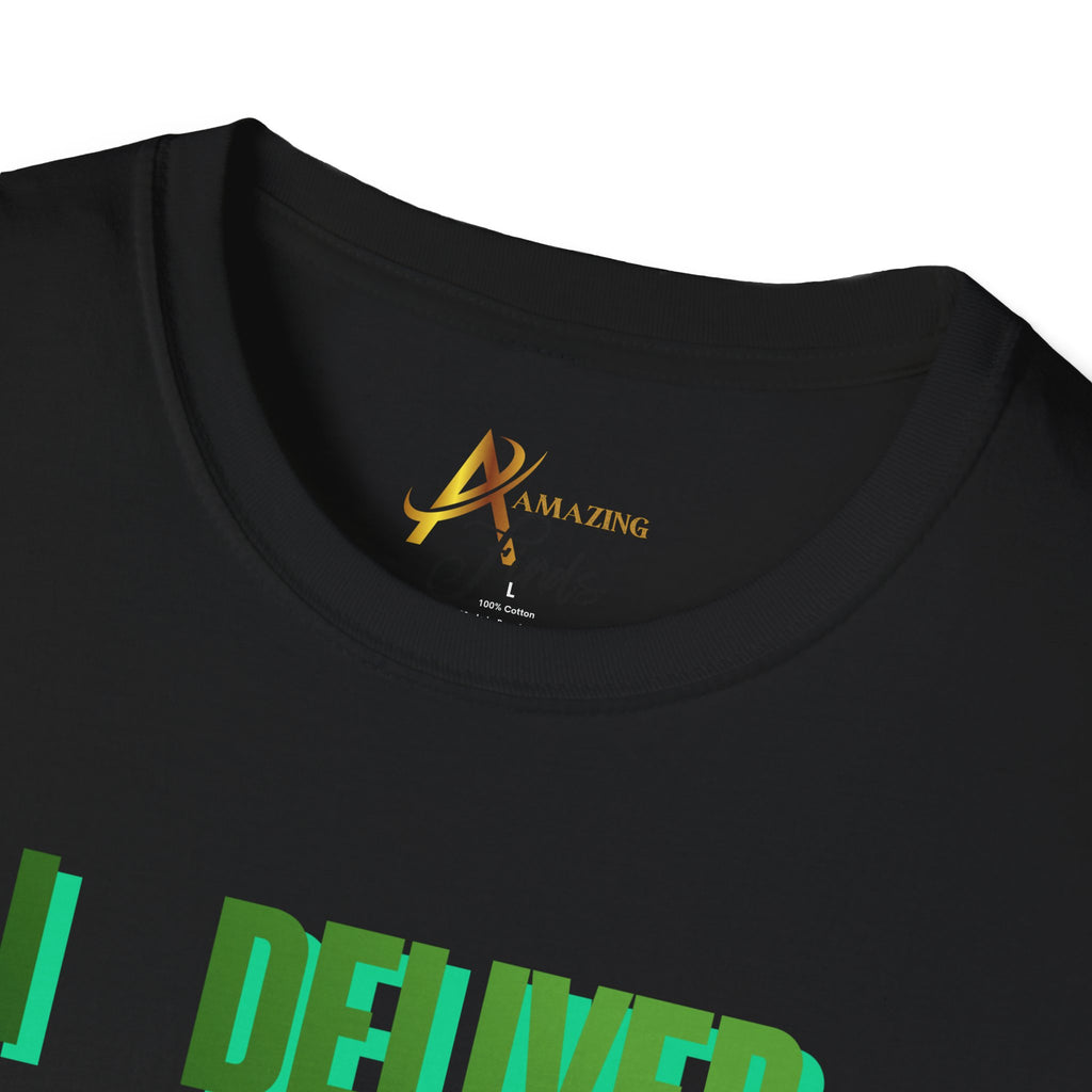 Adult Themed Santa T-Shirt - 'I Deliver All Night Long' Christmas Attire