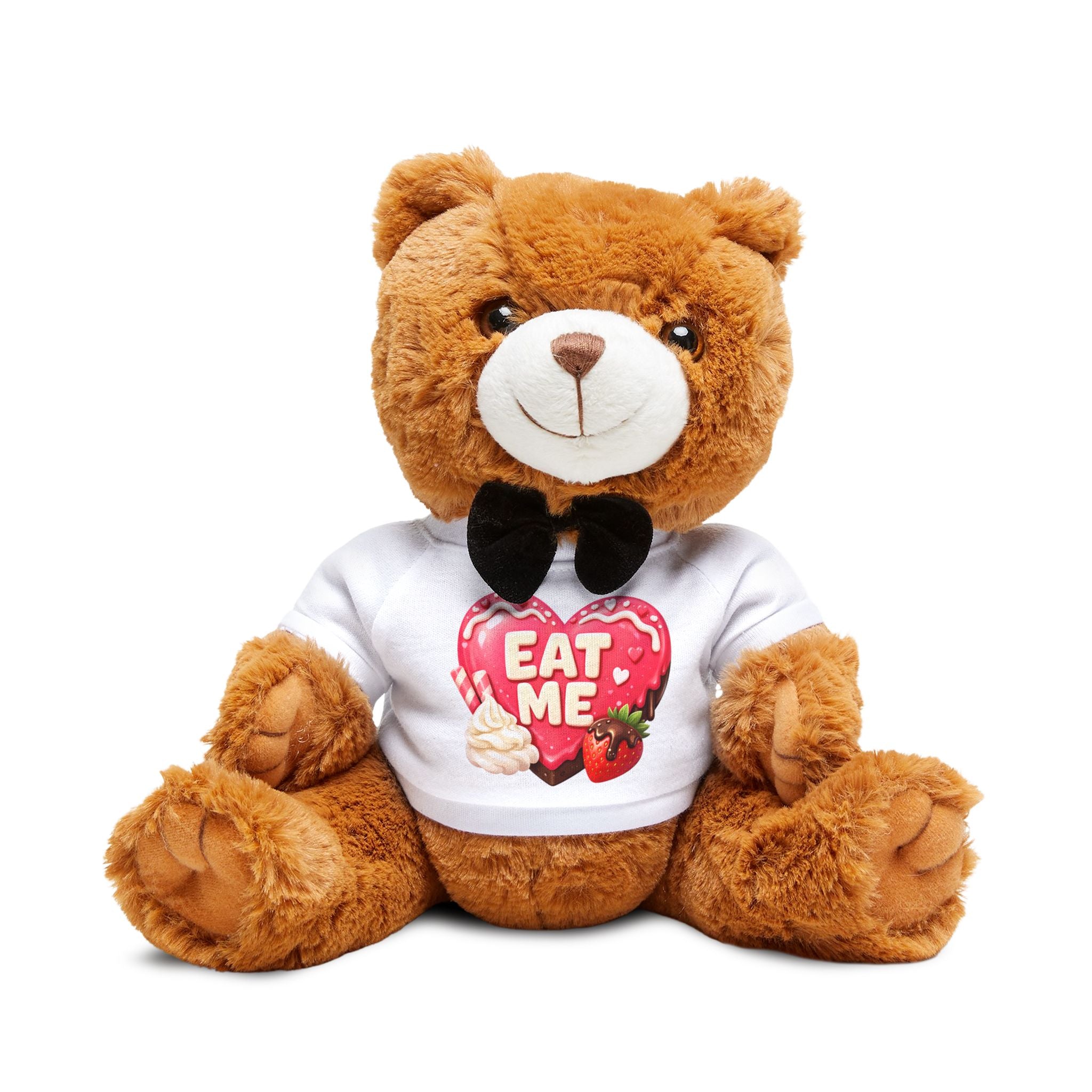 Eat Me Heart Teddy Bear Plush - Valentine's Teddy Bear with T-Shirt