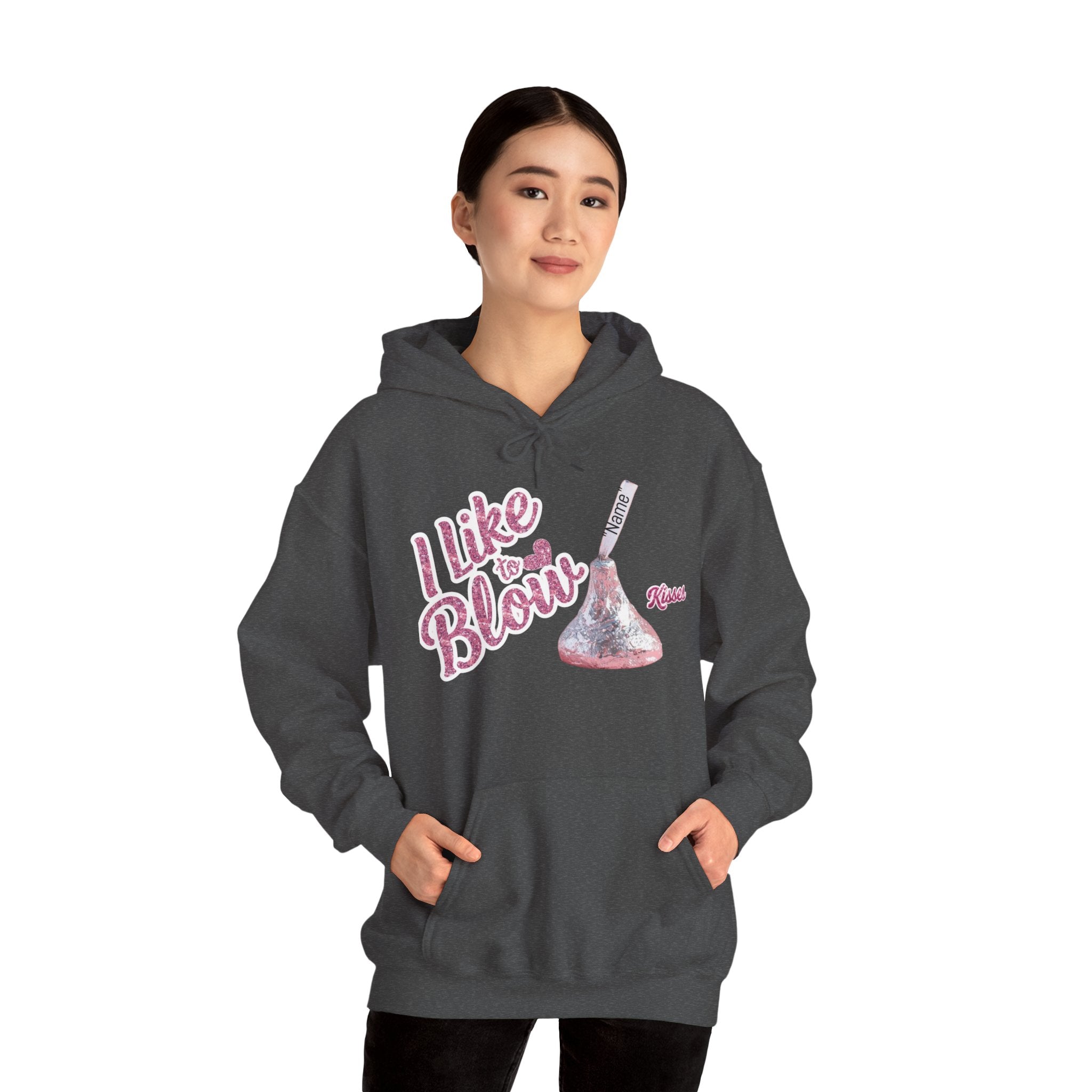 Personalized Valentines Hoodie, Kiss