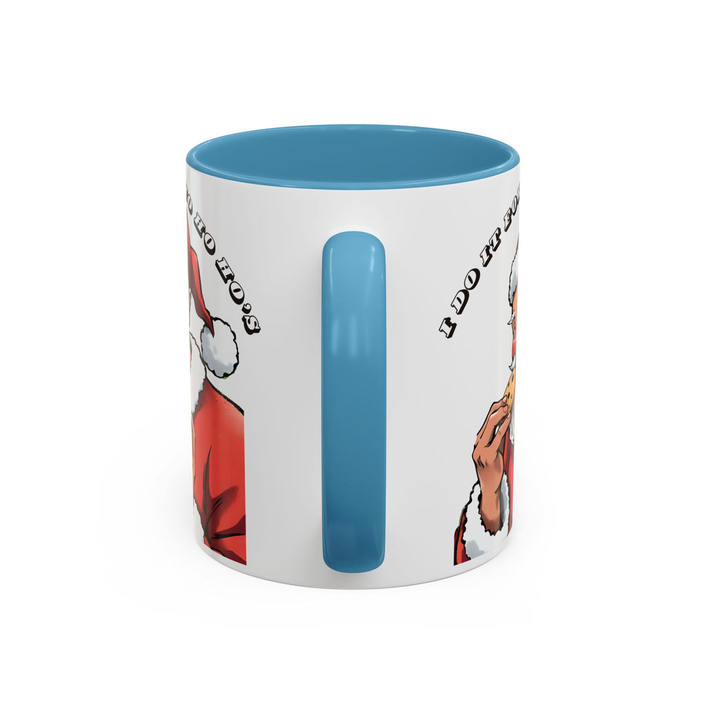 Coffee Mug - Santa Eating Cookie "I Do It For The Ho Ho Ho" Holiday Christmas Mug (11/15 oz)