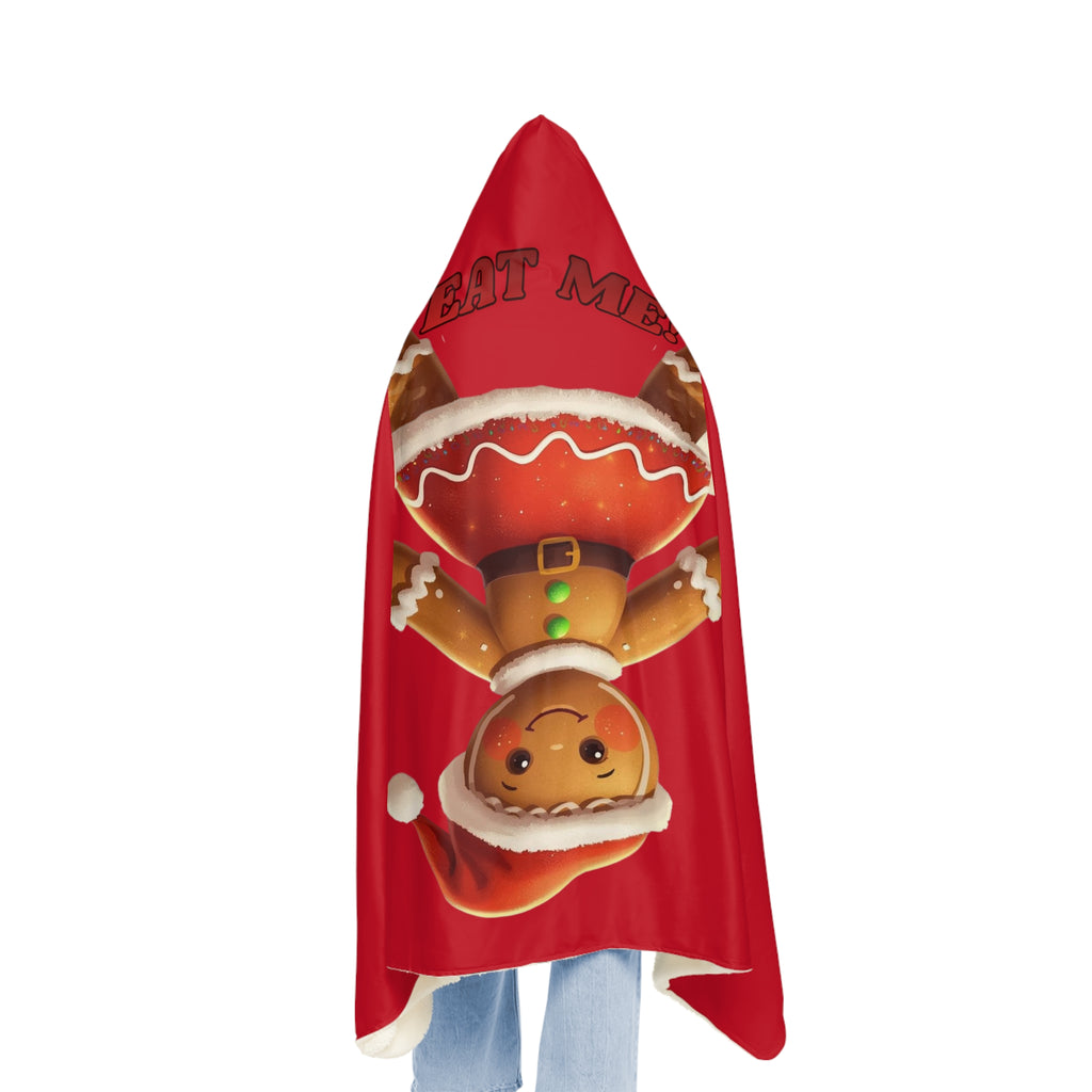 Gingerbread Girl Hooded Snuggle Blanket – Cute 'Eat Me' Throw