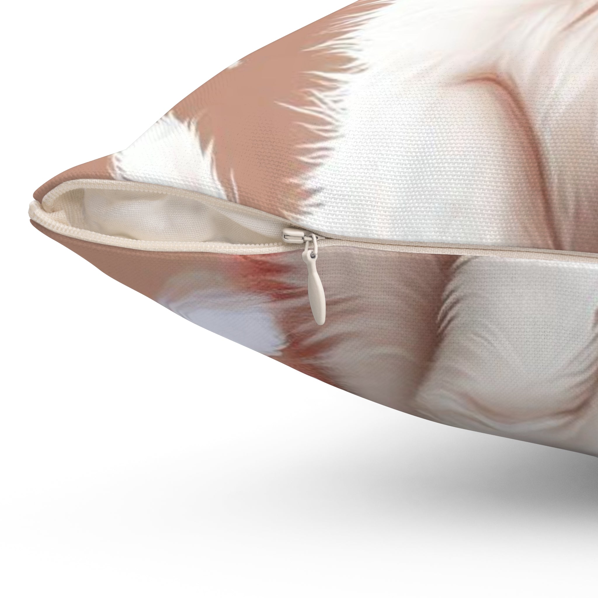 Christmas Kitten Throw Pillow — Cute Cat in Santa Hat Holiday Decor