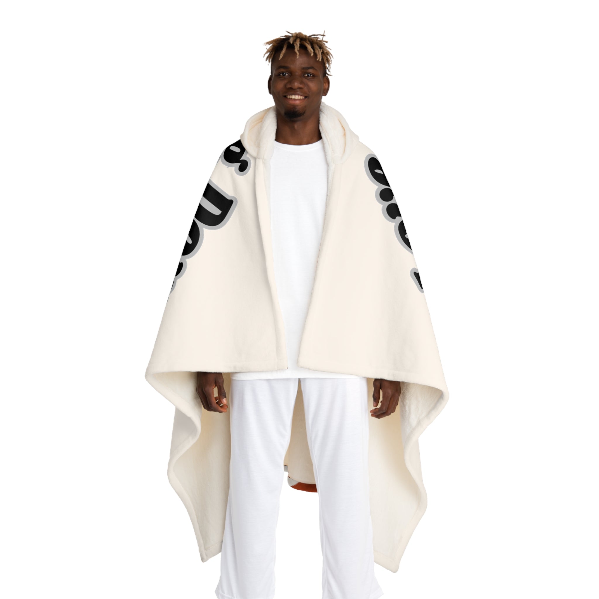 I love Going Down Santa Chimney -Sherpa Hooded Blanket