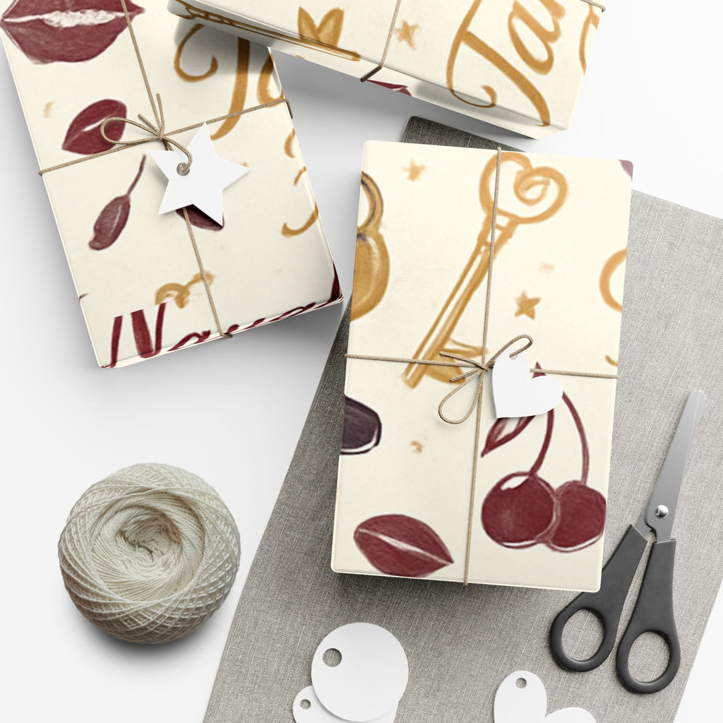 Flirty ‘Naughty But Nice’ Gift Wrap Paper 29" x 72"