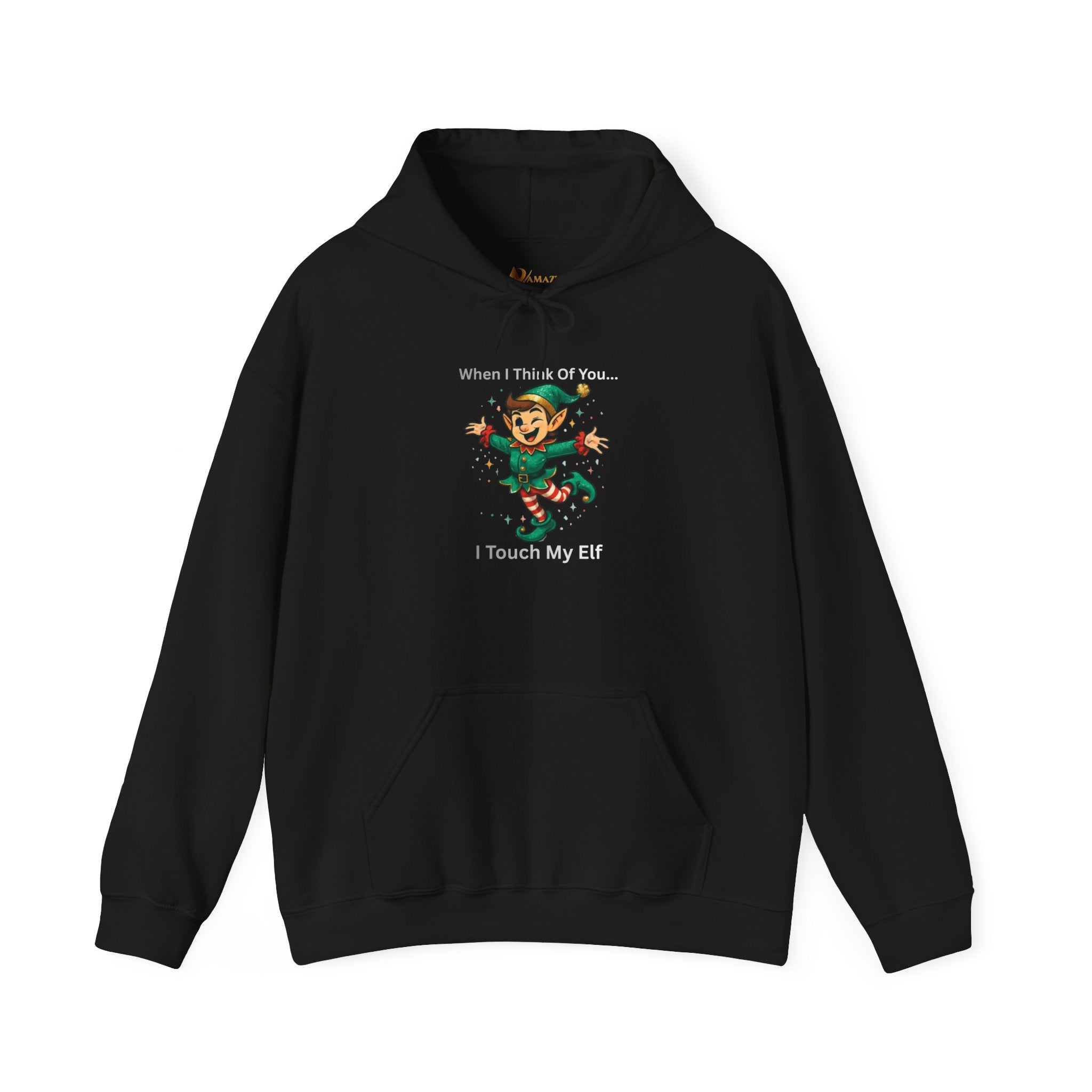 Christmas Elf Hoodie — Cute Dancing Elf 'When I See Tinsel' Holiday Sweatshirt