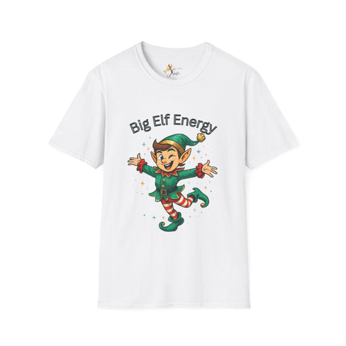 Adult Themed Big Elf  T-Shirt — 'Big Elf Energy' Christmas Attire