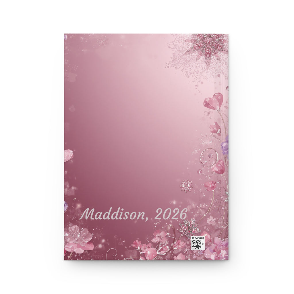 A Home for Every Thought Hardcover Journal — Personalized Pink Floral Notebook