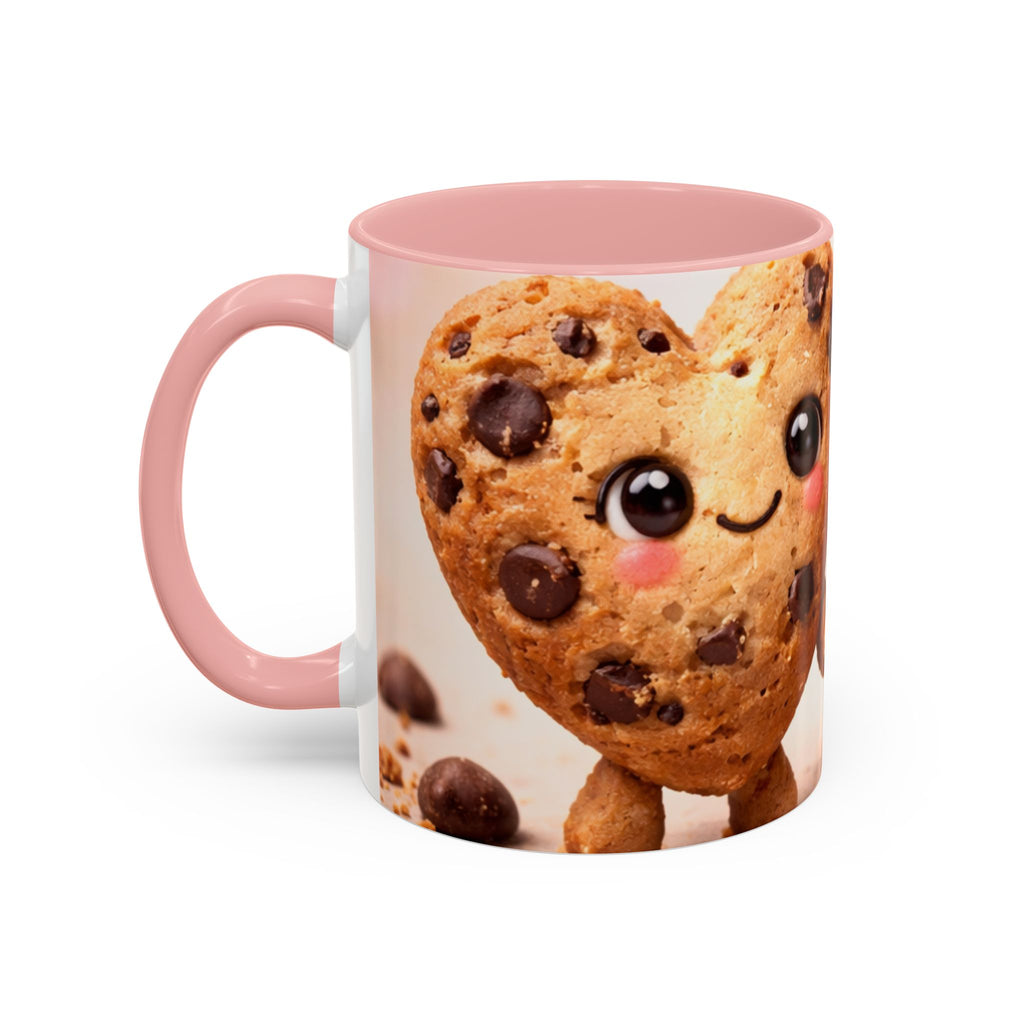 Heart Chocolate Chip Cookies Mug | Accent Coffee Mug, Valentines