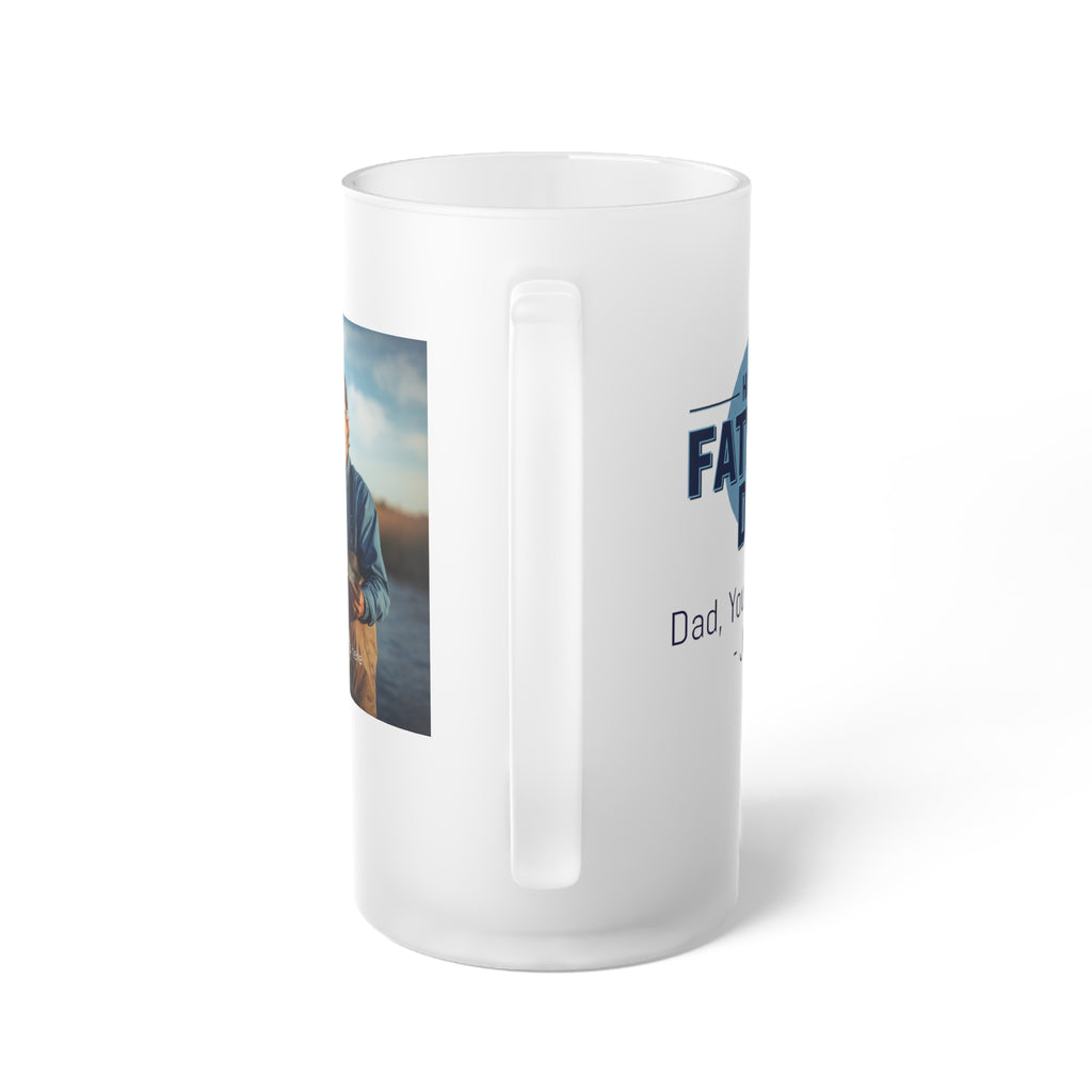 Frosted Glass Beer Mug — Personalized Father’s Day Photo Beer Stein