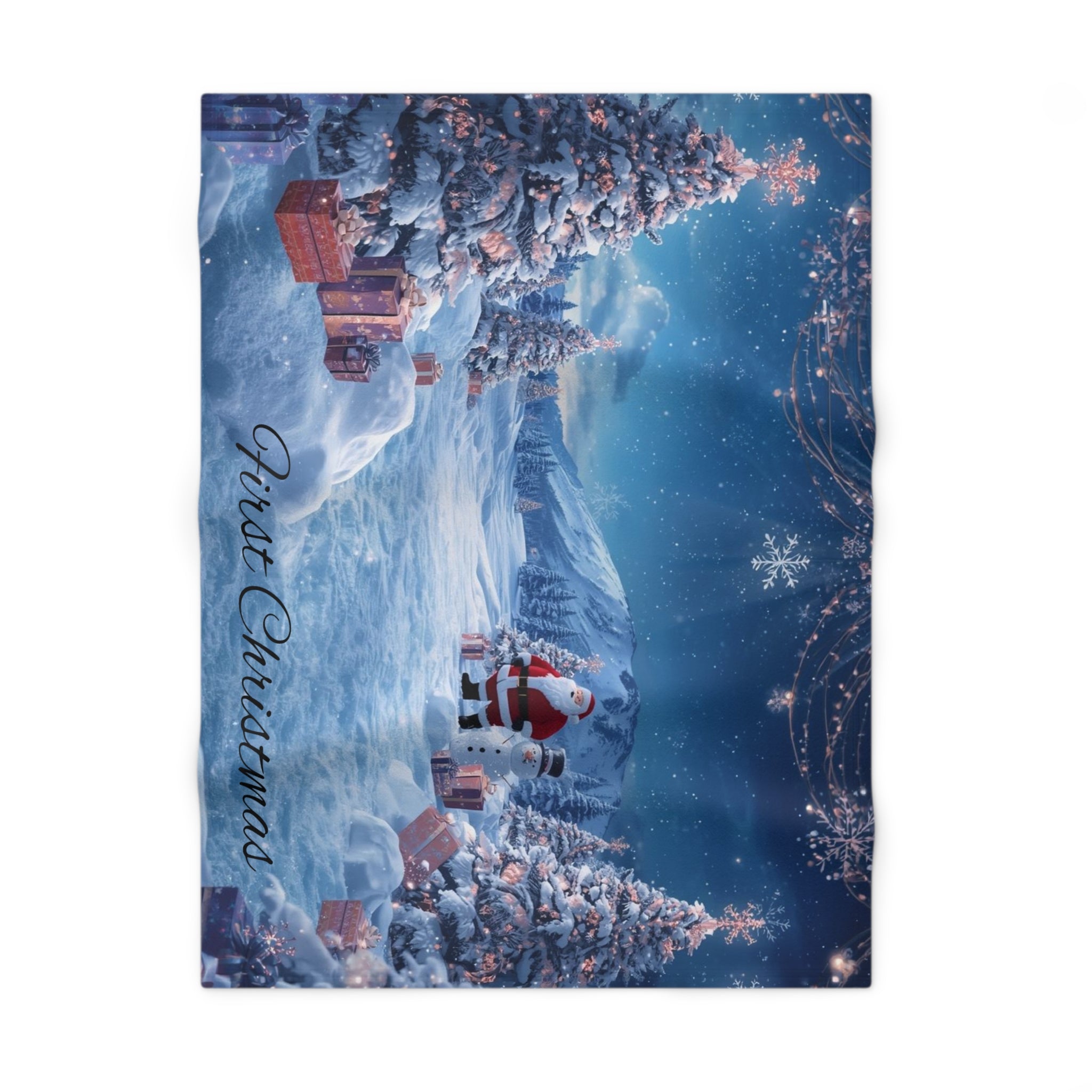 Baby's 1st Christmas Blanket – Soft Fleece 'First Christmas' Winter Design