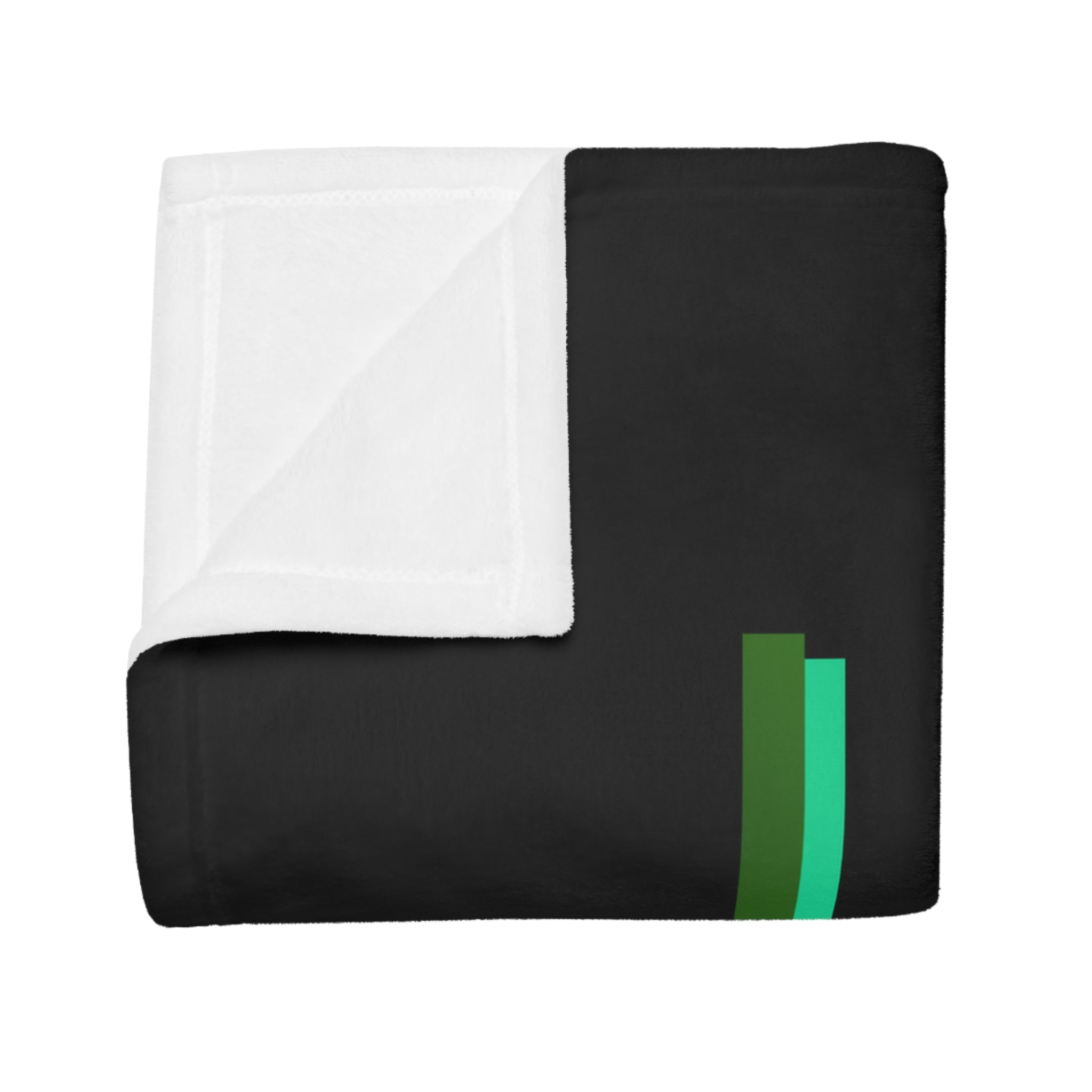 Funny Santa 'I Deliver All Night Long' Plush Fleece Blanket – Black Christmas Throw