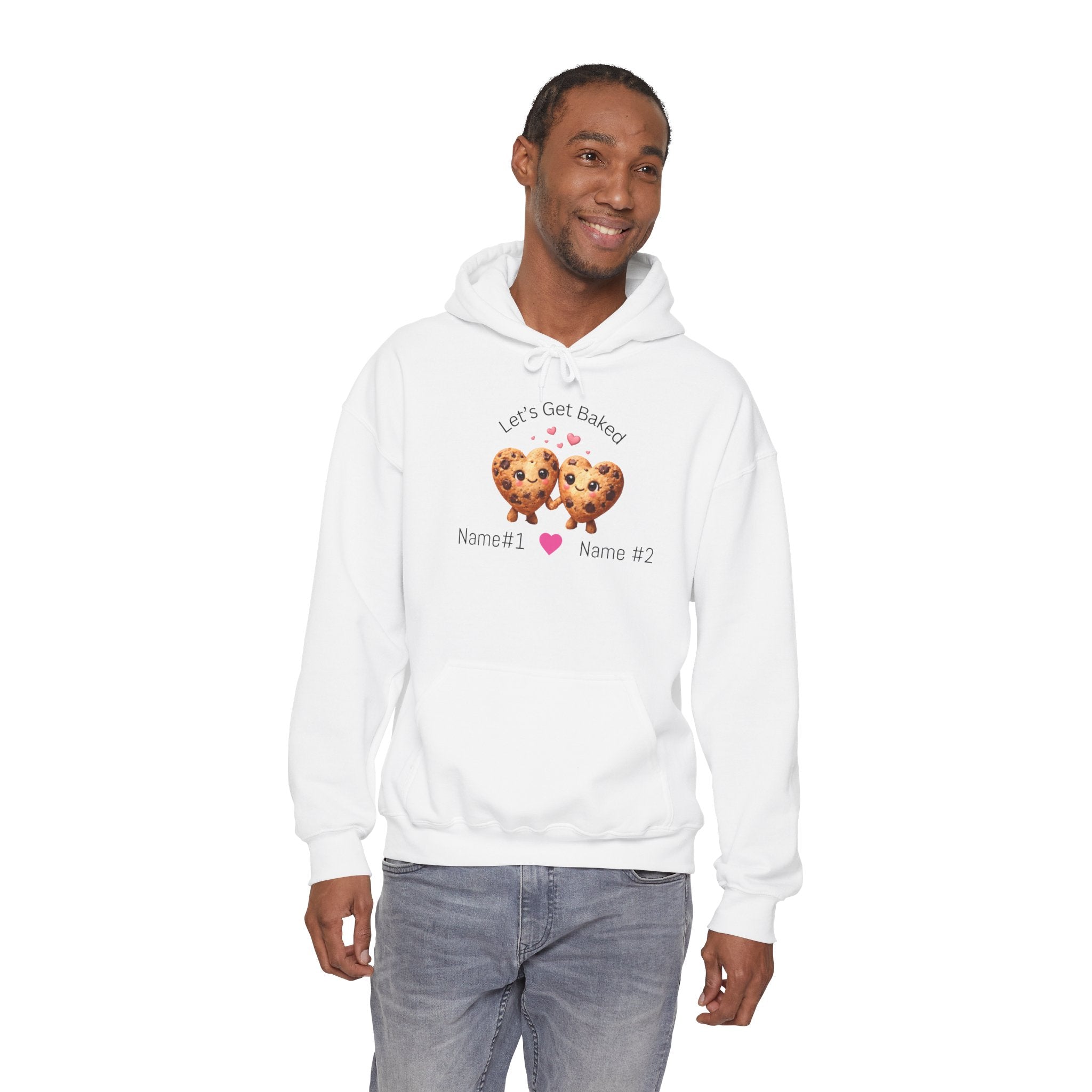 Let's Get Baked Cookie Hoodie — Personalized Couple Sweatshirt