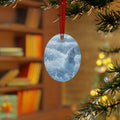 Snowman Metal Ornament — Winter Holiday Christmas Tree Decoration