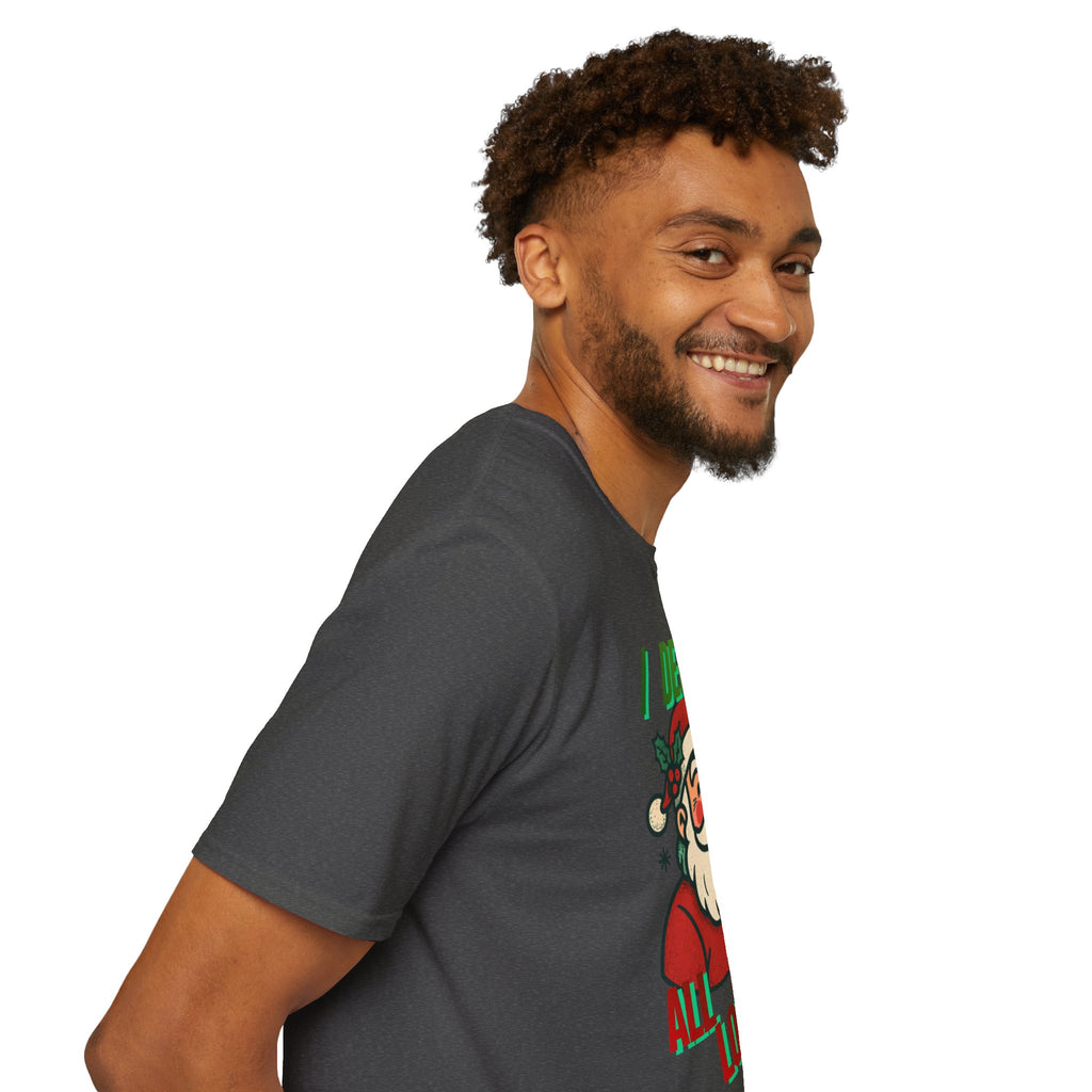 Adult Themed Santa T-Shirt - 'I Deliver All Night Long' Christmas Attire