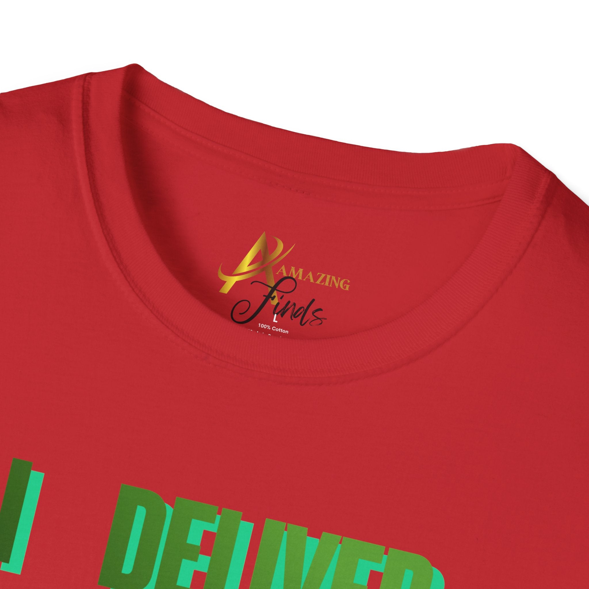 Adult Themed Santa T-Shirt - 'I Deliver All Night Long' Christmas Attire