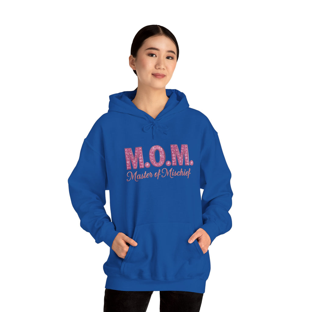 Mom Hoodie — "M.O.M. Master of Mischief" Graphic Mother's Day Pullover