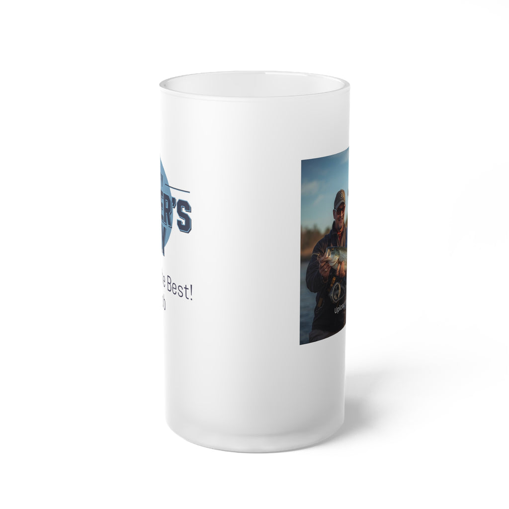 Frosted Glass Beer Mug — Personalized Father’s Day Photo Beer Stein