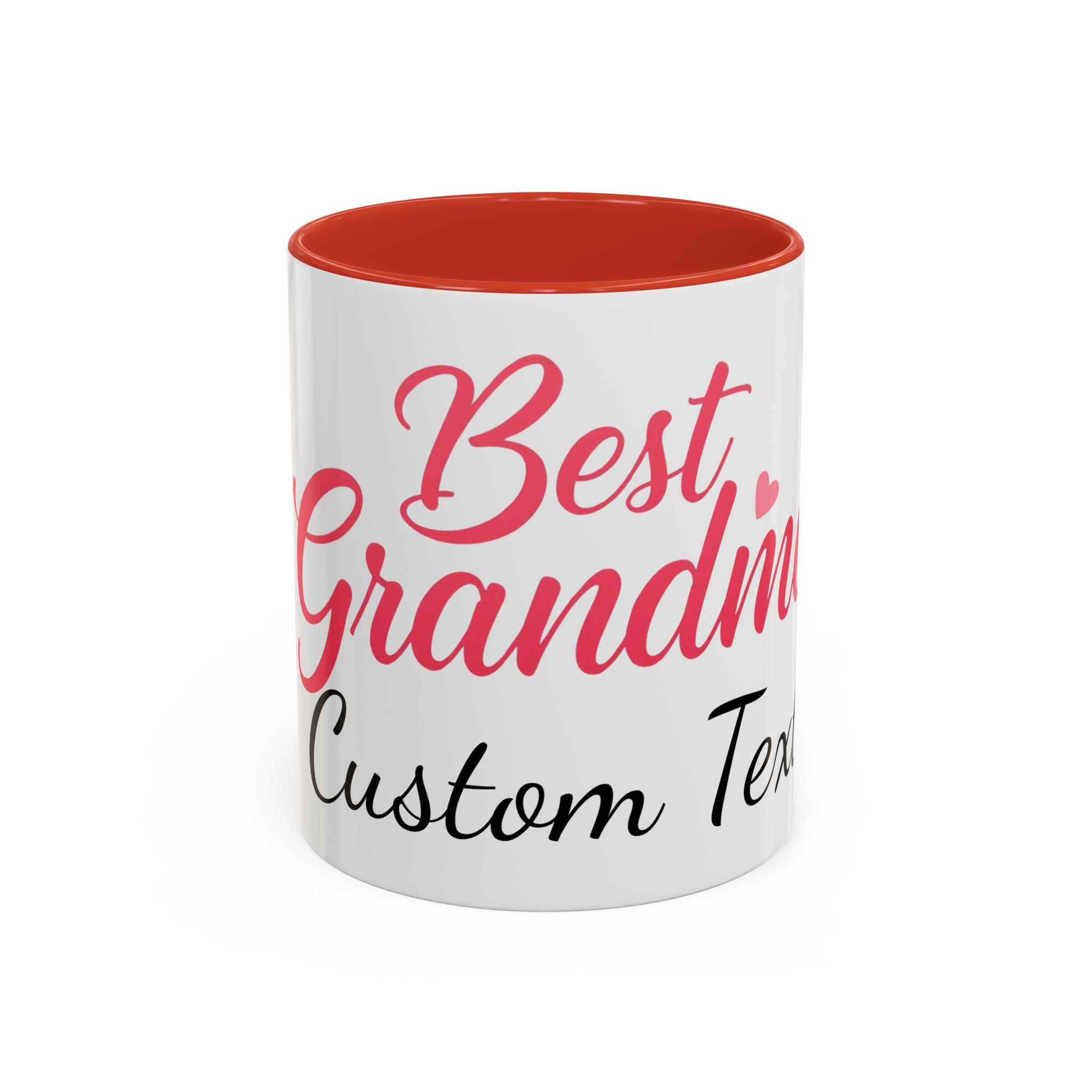 Best Grandma Custom Text Accent Coffee Mug — Personalized Gift for Grandmothers
