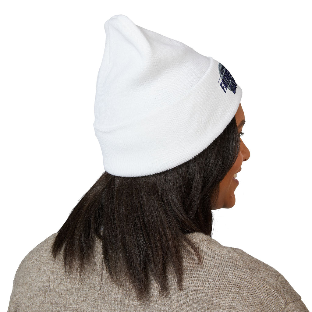 Embroidered "Happy Father's Day" Cuffed Beanie — Personalized Dad Gift