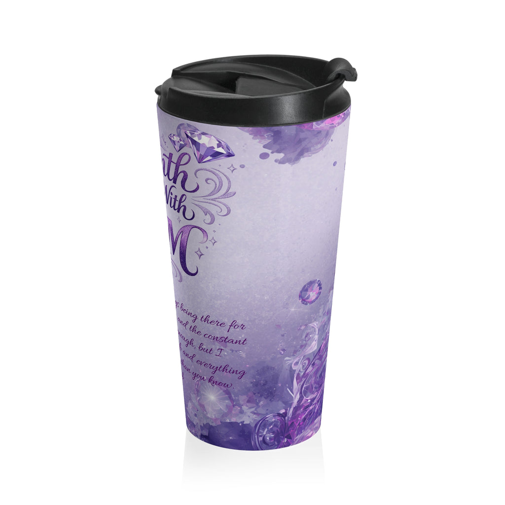 Personalized — "Warmth Begins With Mom" Insulated Stainless Steel Tumbler, Mother's Day Gift