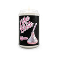 13.75oz Scented Soy Candle — “I Like to Blow Kisses” Pink Hershey Kiss Design