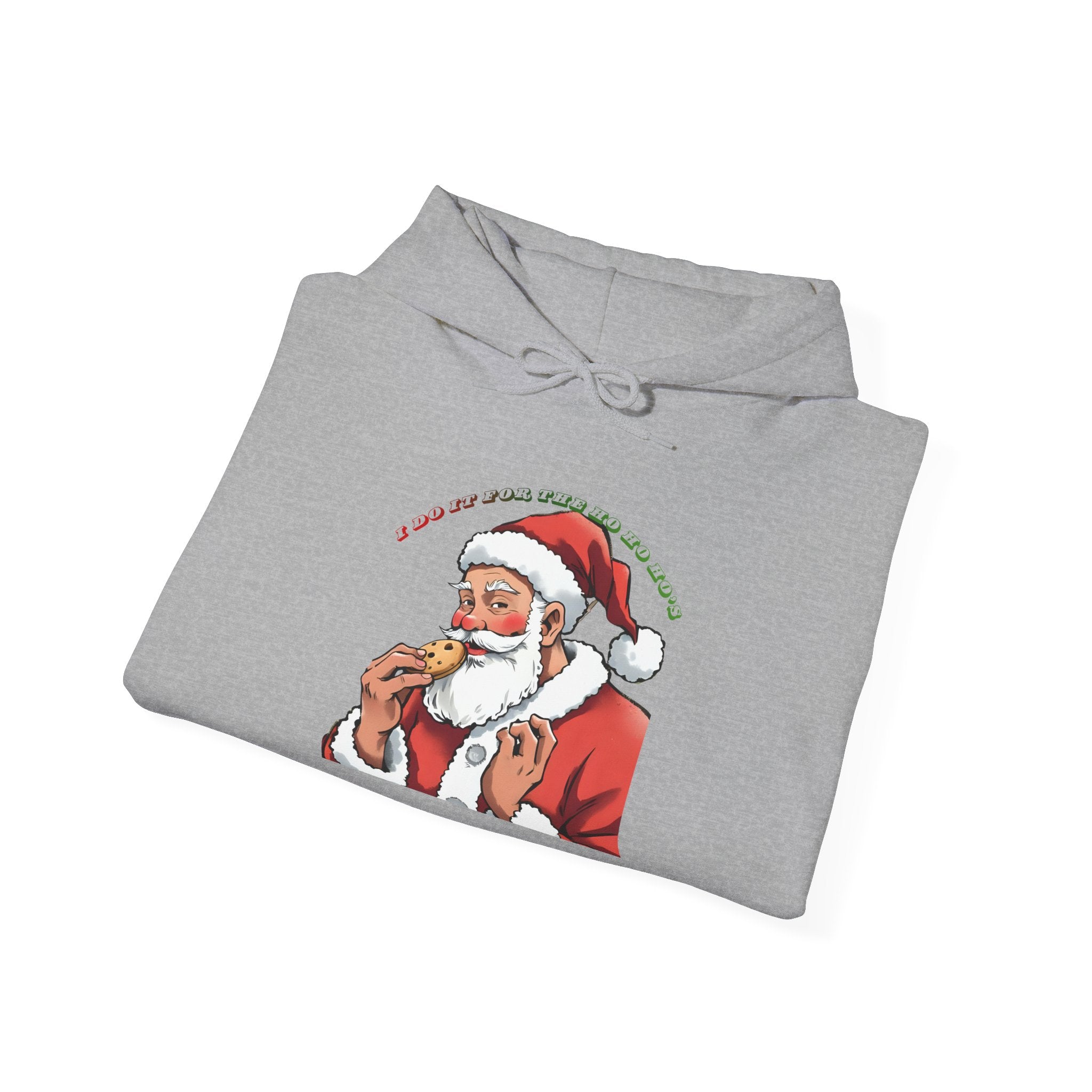 Adult Themed Santa Cookie Hoodie – 'I Do It For The Ho Ho Ho's' Christmas Attire