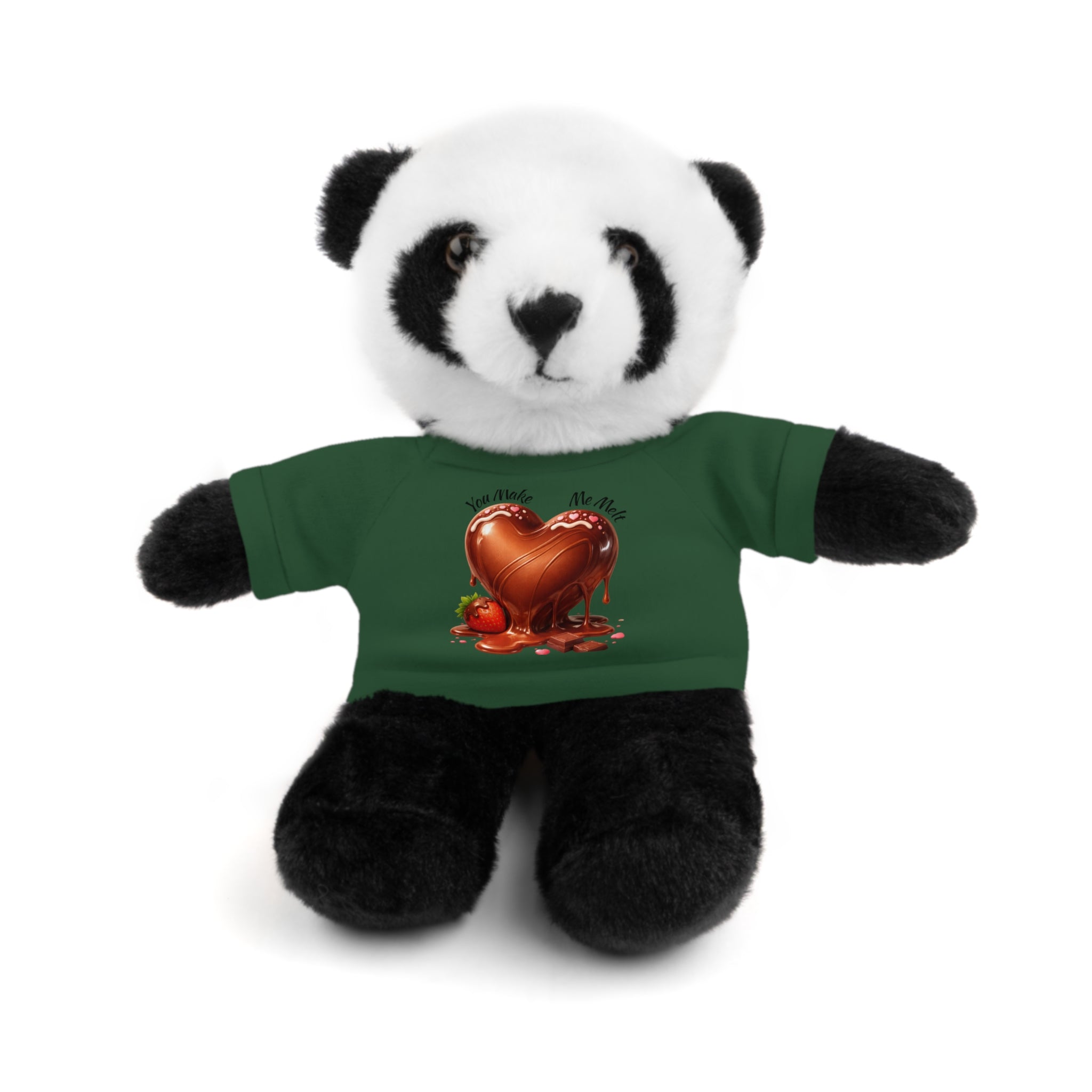 Valentine’s Chocolate Heart Plush with Tee — Stuffed Animal Gift
