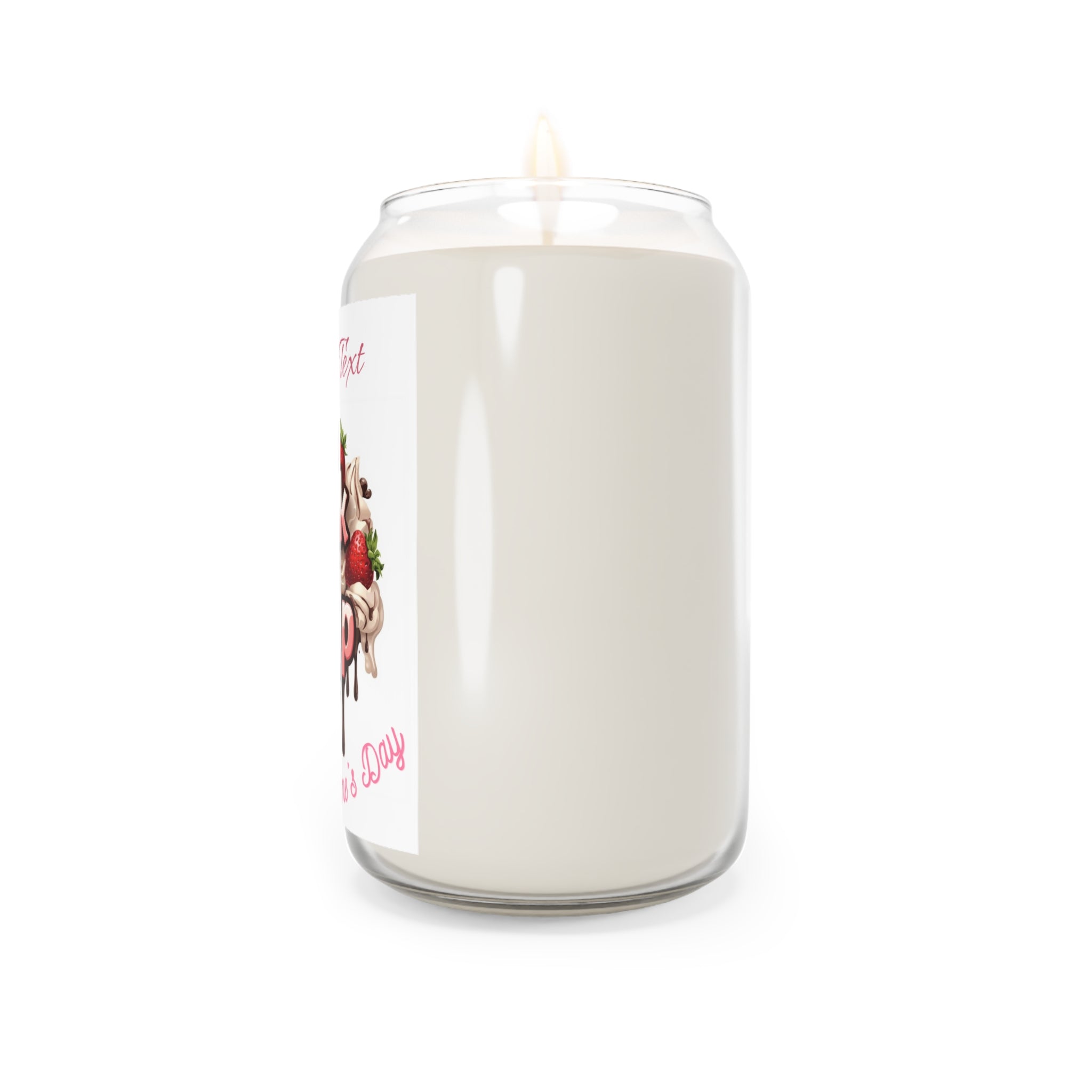 Valentine’s ‘Lick the Drip’ Scented Soy Candle — 13.75oz, Custom Text