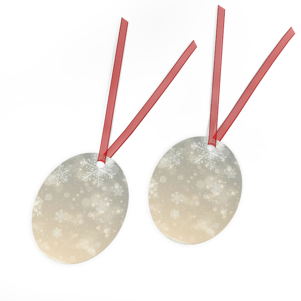 Snowflake Bell Metal Ornament — Elegant Winter Holiday Decoration
