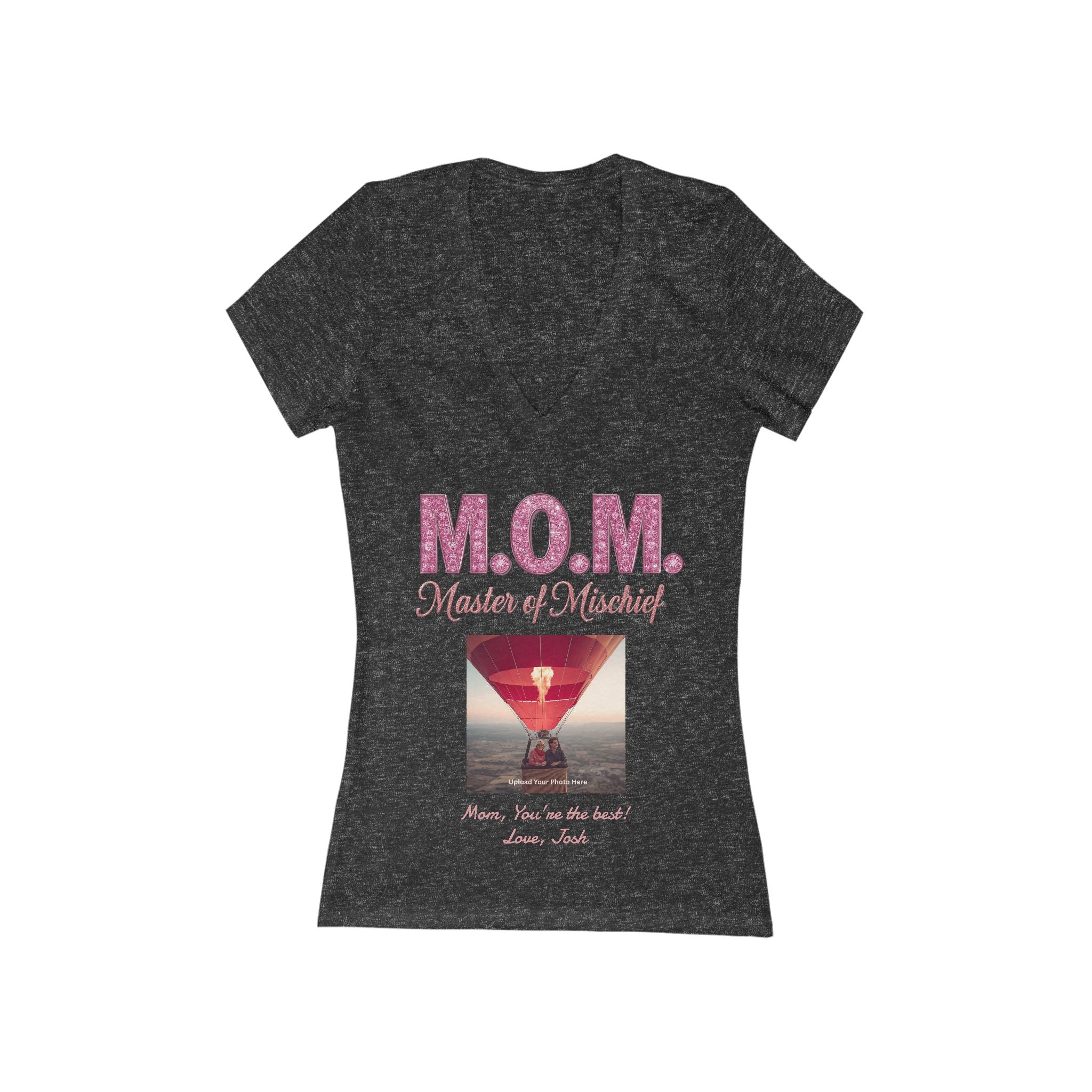M.O.M. "Master of Mischief" V‑Neck Tee — Funny Mom T‑Shirt for Mother's Day & Everyday