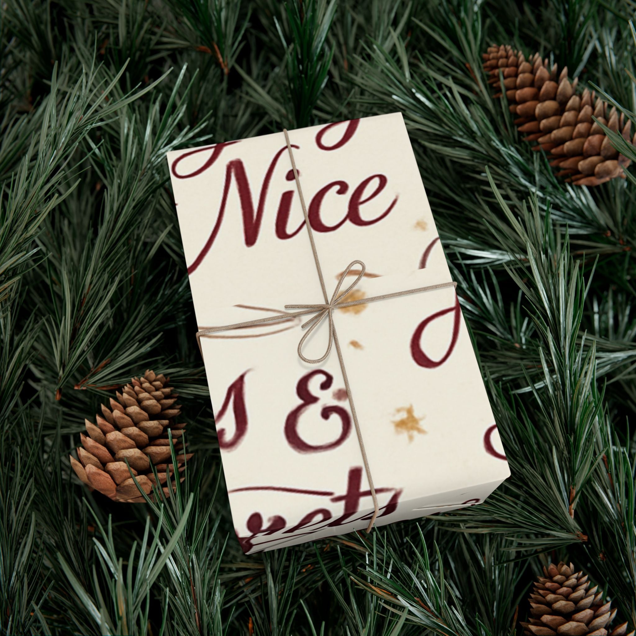Flirty ‘Naughty But Nice’ Gift Wrap Paper 29" x 72"