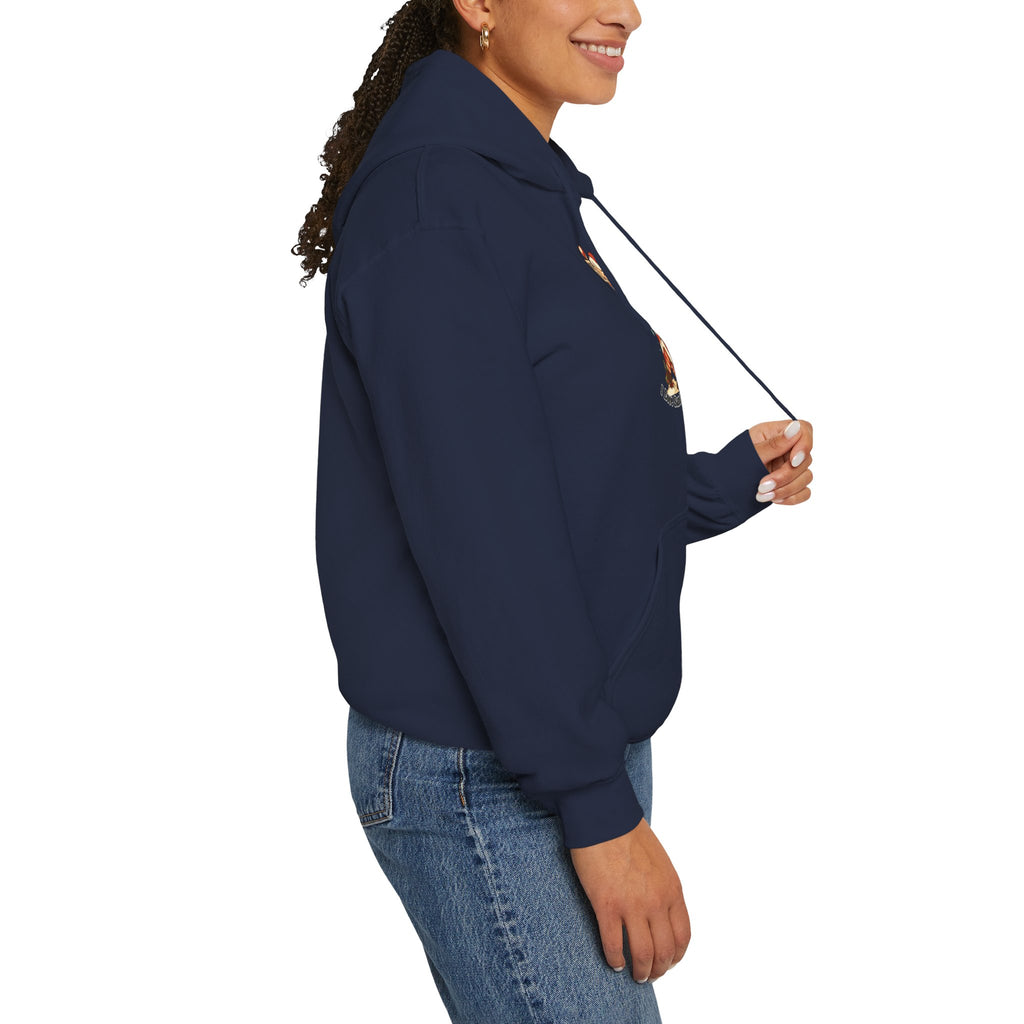 Adult Themed Mrs. Clause Hoodie - 'I Love Santa's Pole' Christmas Attire