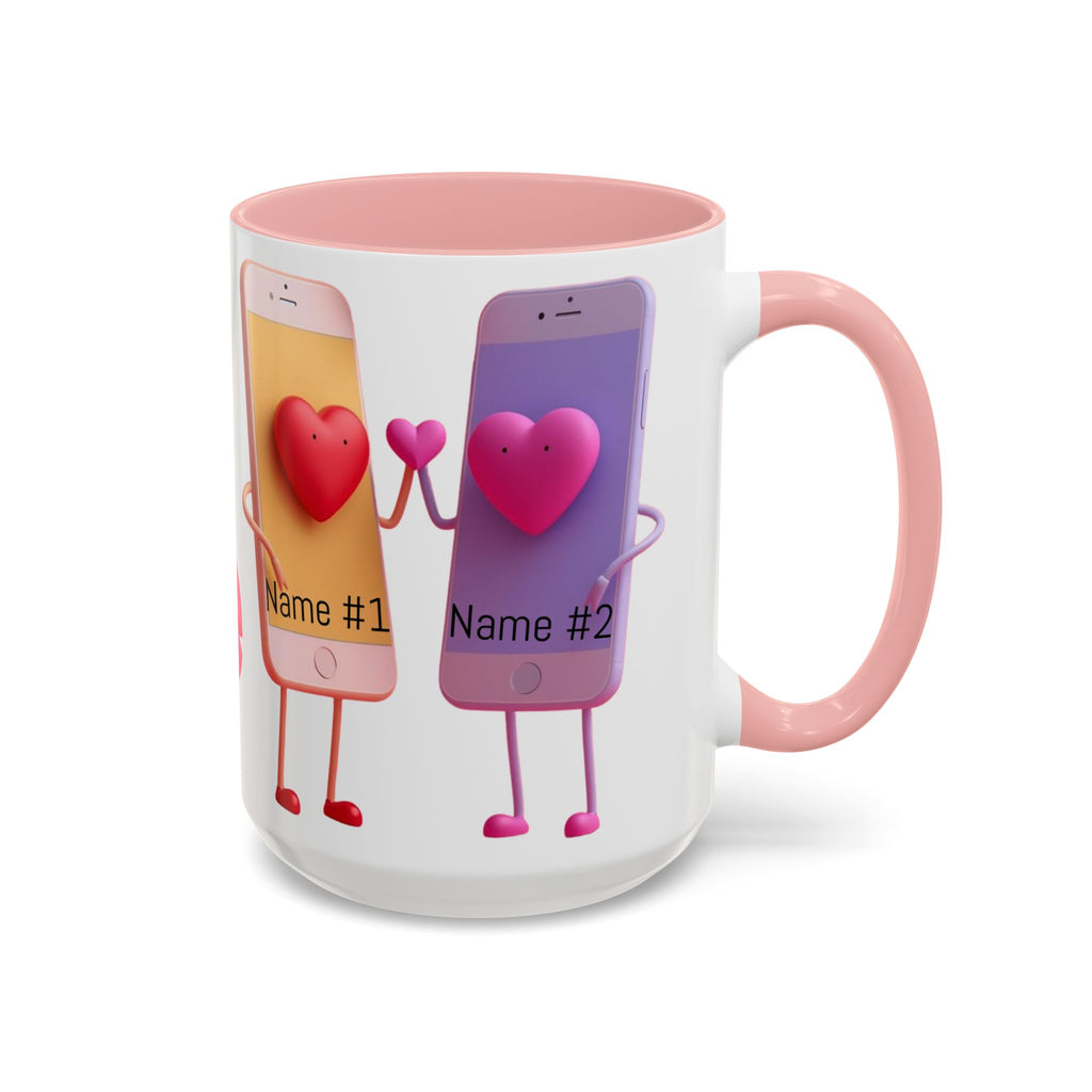 Personalized "Love at 1st Swipe" Couples Coffee Mug