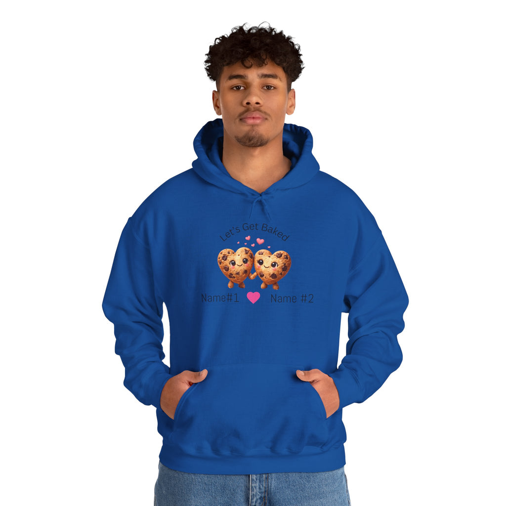 Let's Get Baked Cookie Hoodie — Personalized Couple Sweatshirt