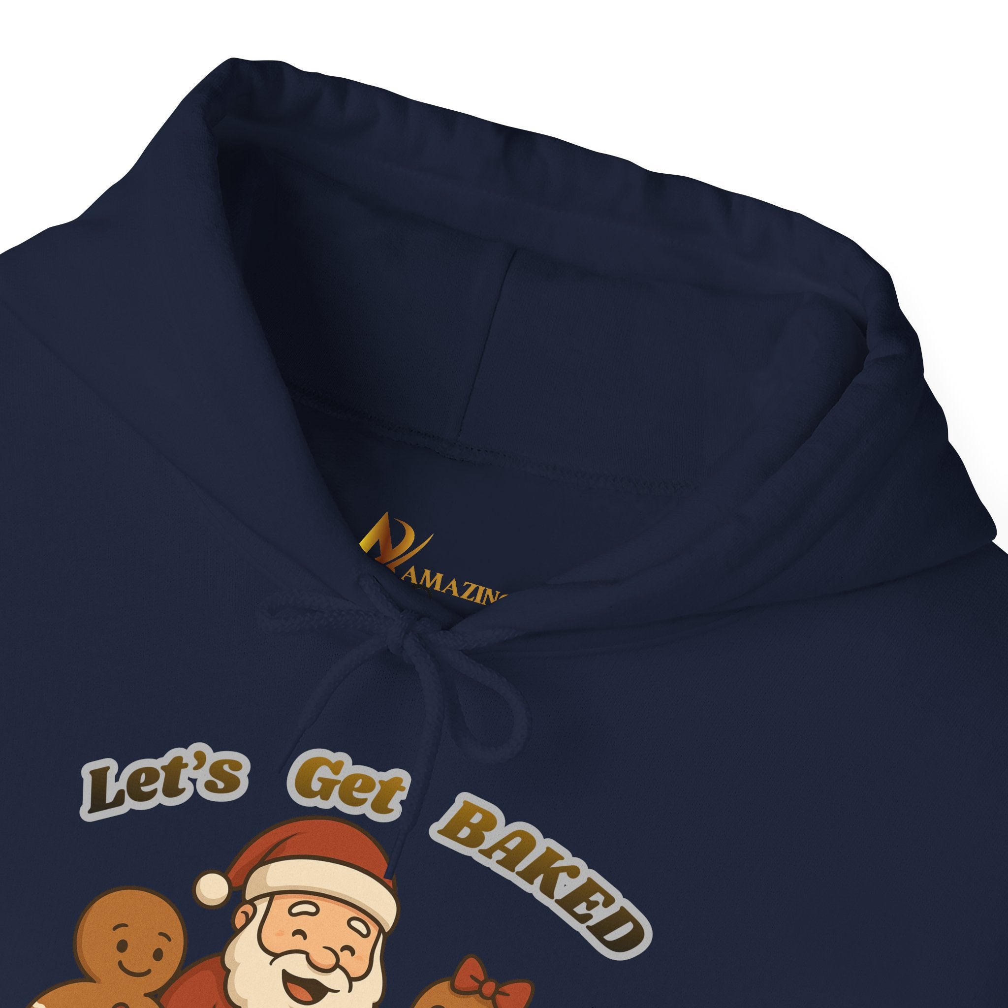 Adult Themed Santa Baking Hoodie — 'Let’s Get Baked' Christmas Attire