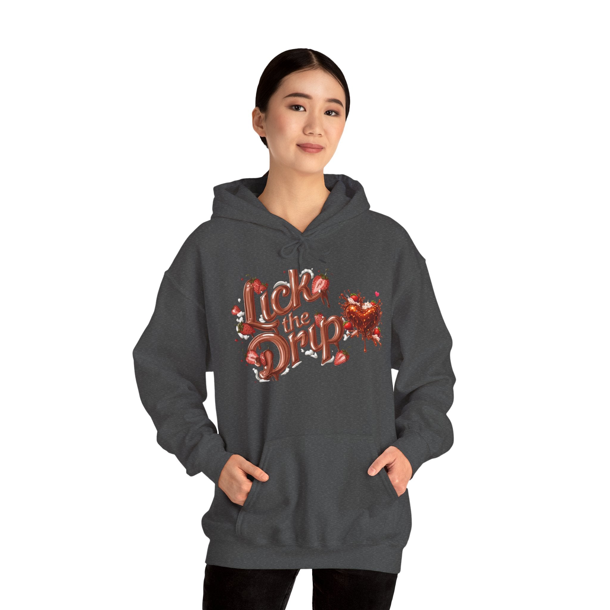 Dripping Heart Graphic Hoodie | Valentine's Day Heart Drip Design