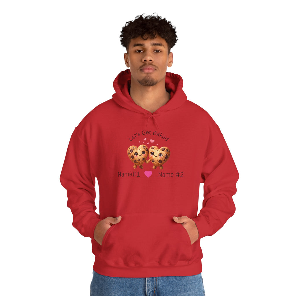 Let's Get Baked Cookie Hoodie — Personalized Couple Sweatshirt