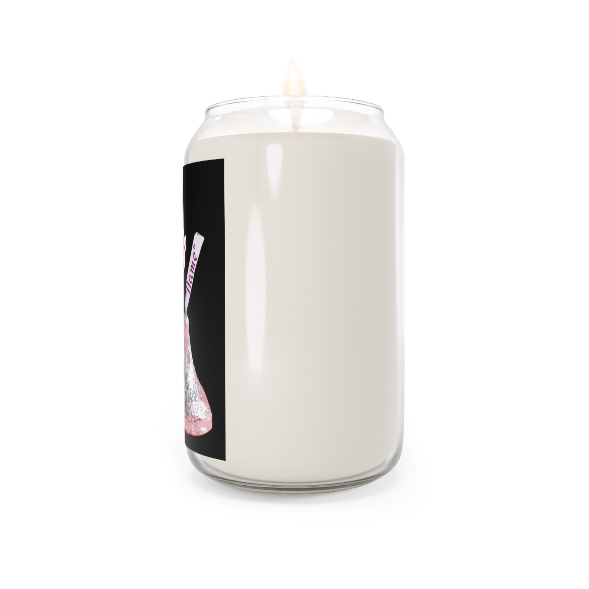 13.75oz Scented Soy Candle — “I Like to Blow Kisses” Pink Hershey Kiss Design