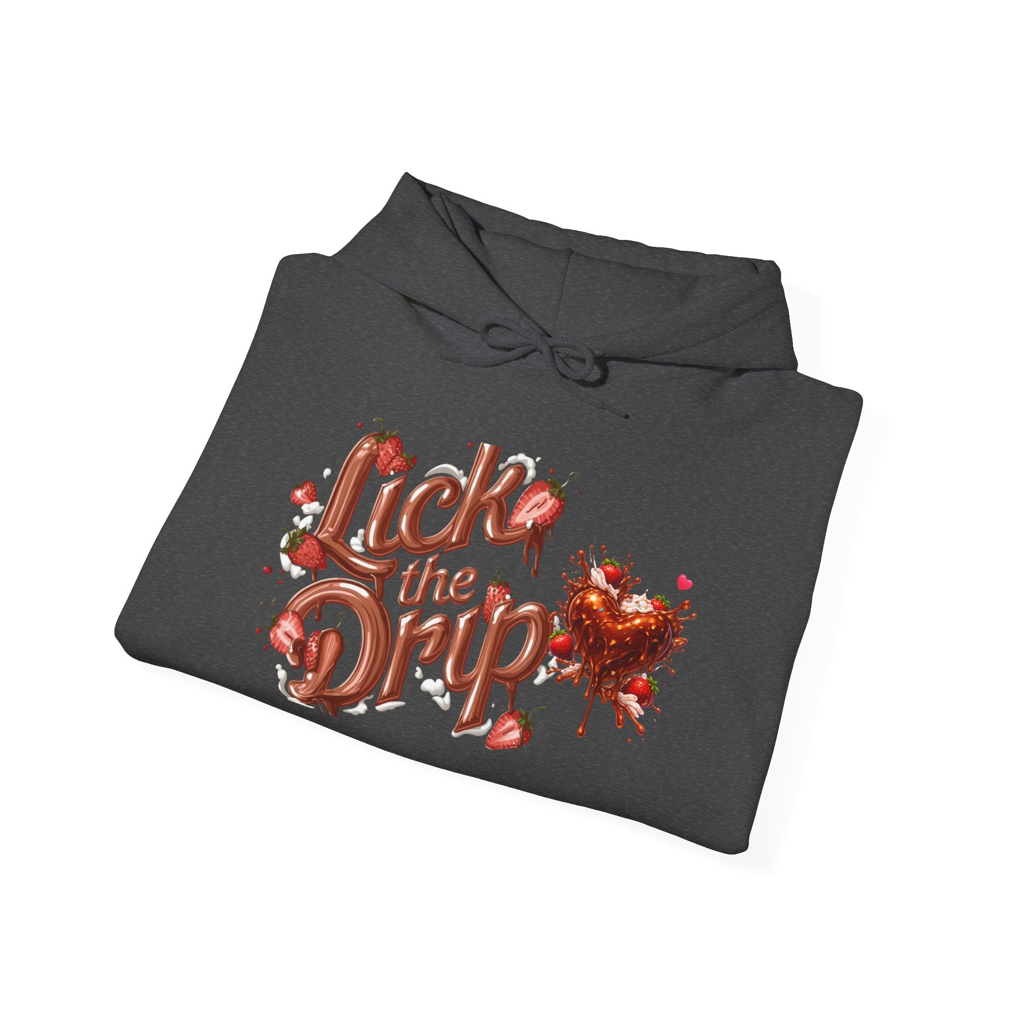 Dripping Heart Graphic Hoodie | Valentine's Day Heart Drip Design