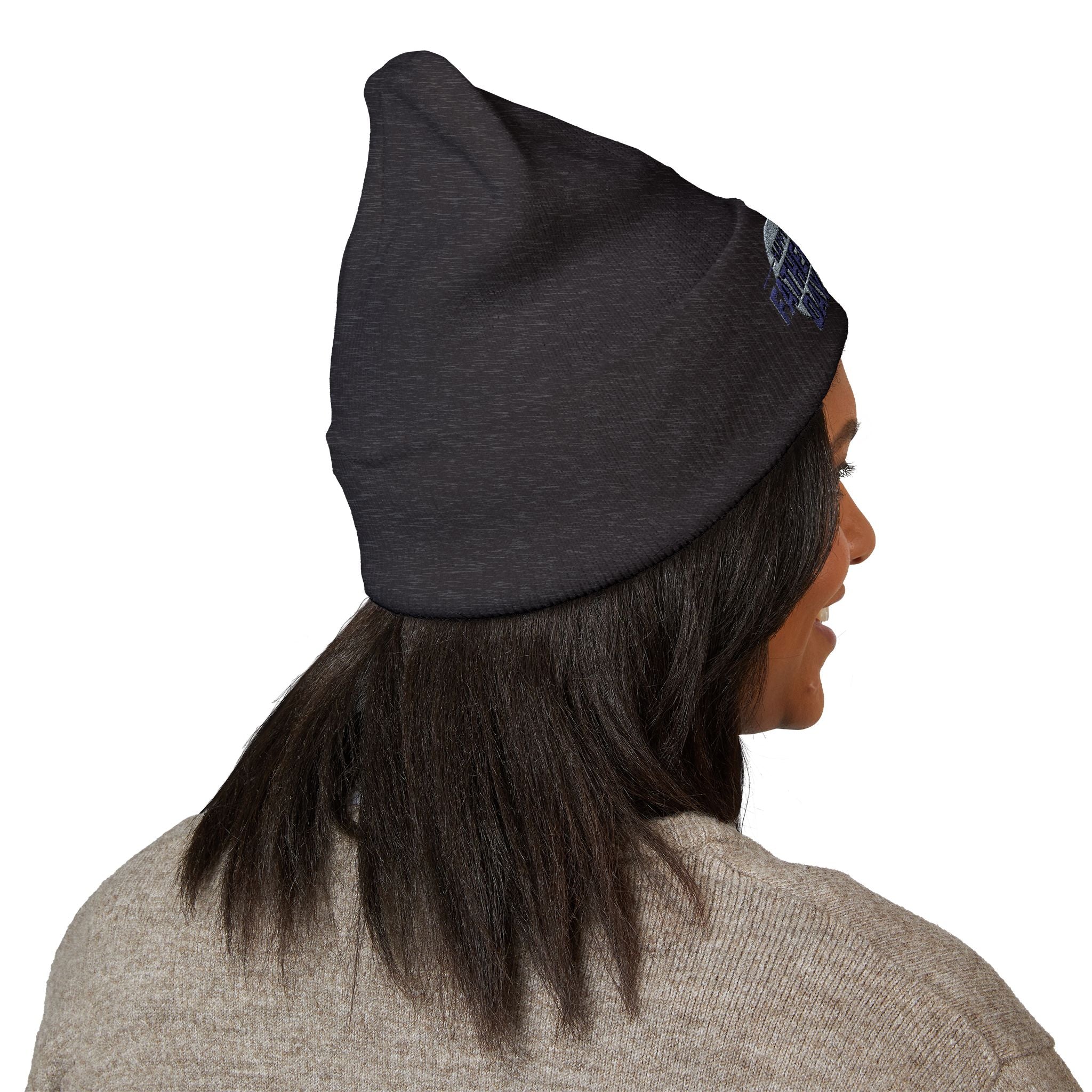 Embroidered "Happy Father's Day" Cuffed Beanie — Personalized Dad Gift