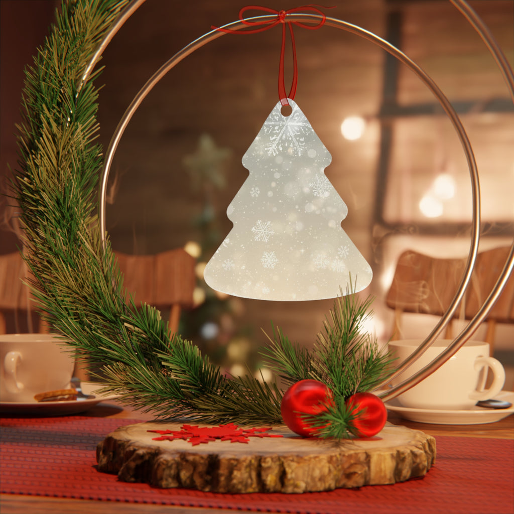 Snowflake Bell Metal Ornament — Elegant Winter Holiday Decoration