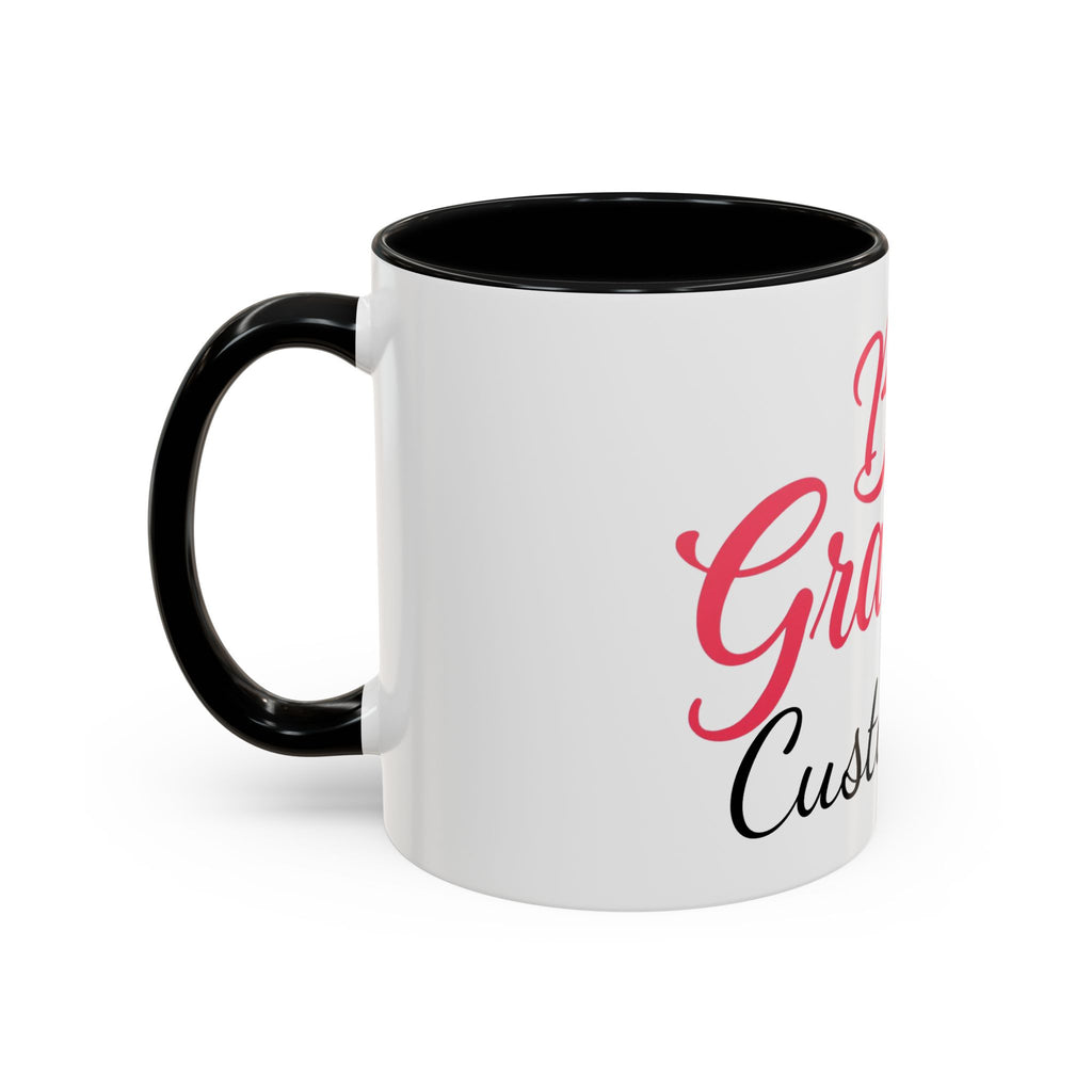 Best Grandma Custom Text Accent Coffee Mug — Personalized Gift for Grandmothers