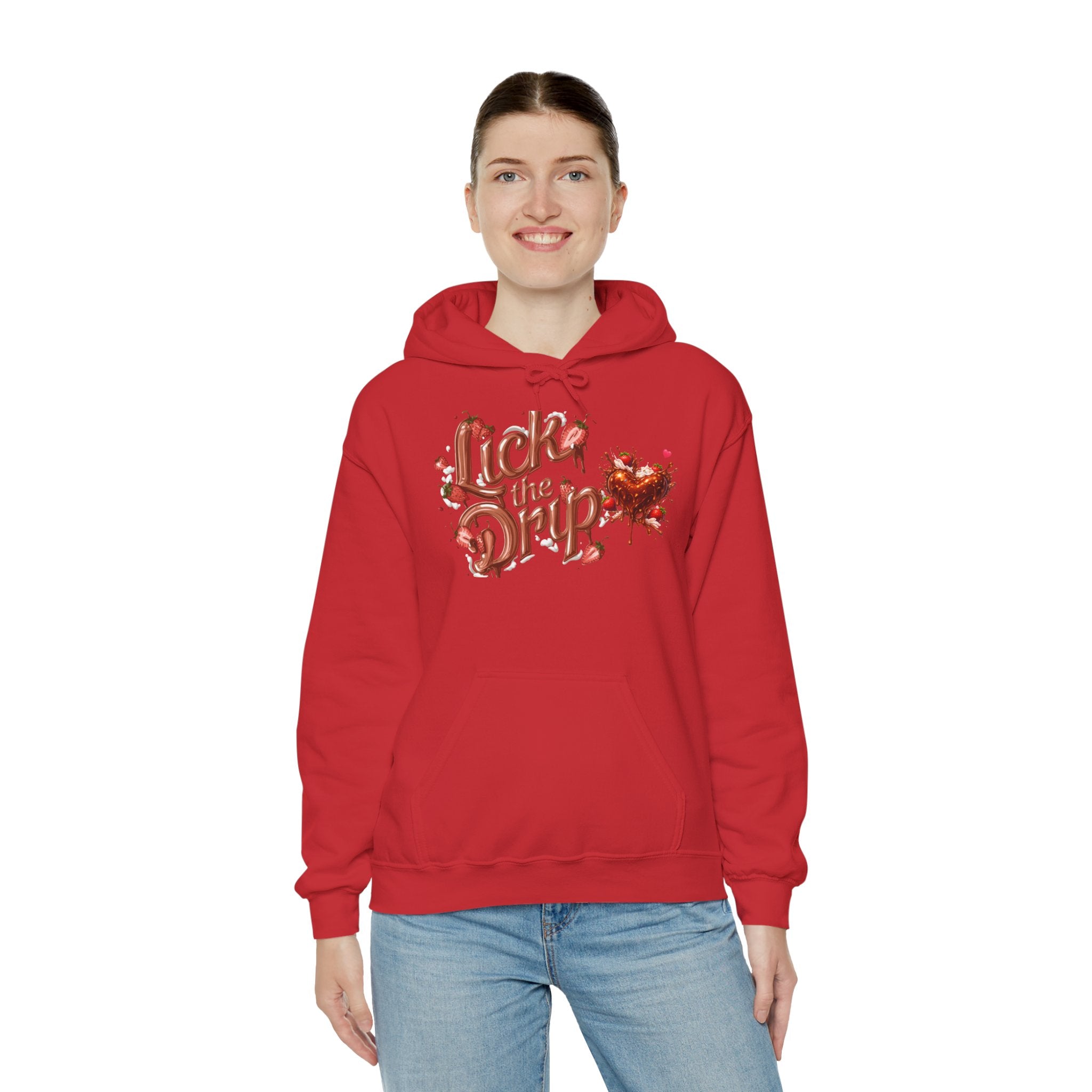 Dripping Heart Graphic Hoodie | Valentine's Day Heart Drip Design