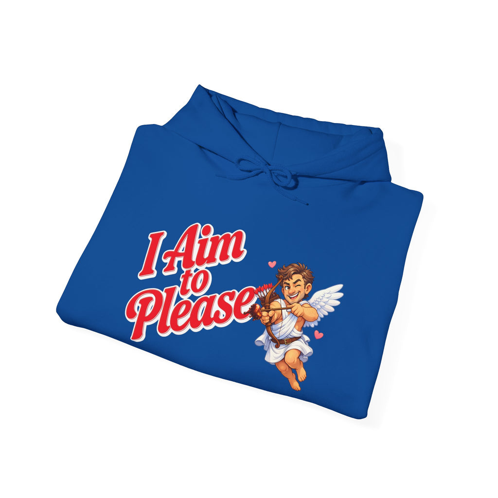 Valentines Day Cupid Hoodie - "I Aim To Please"